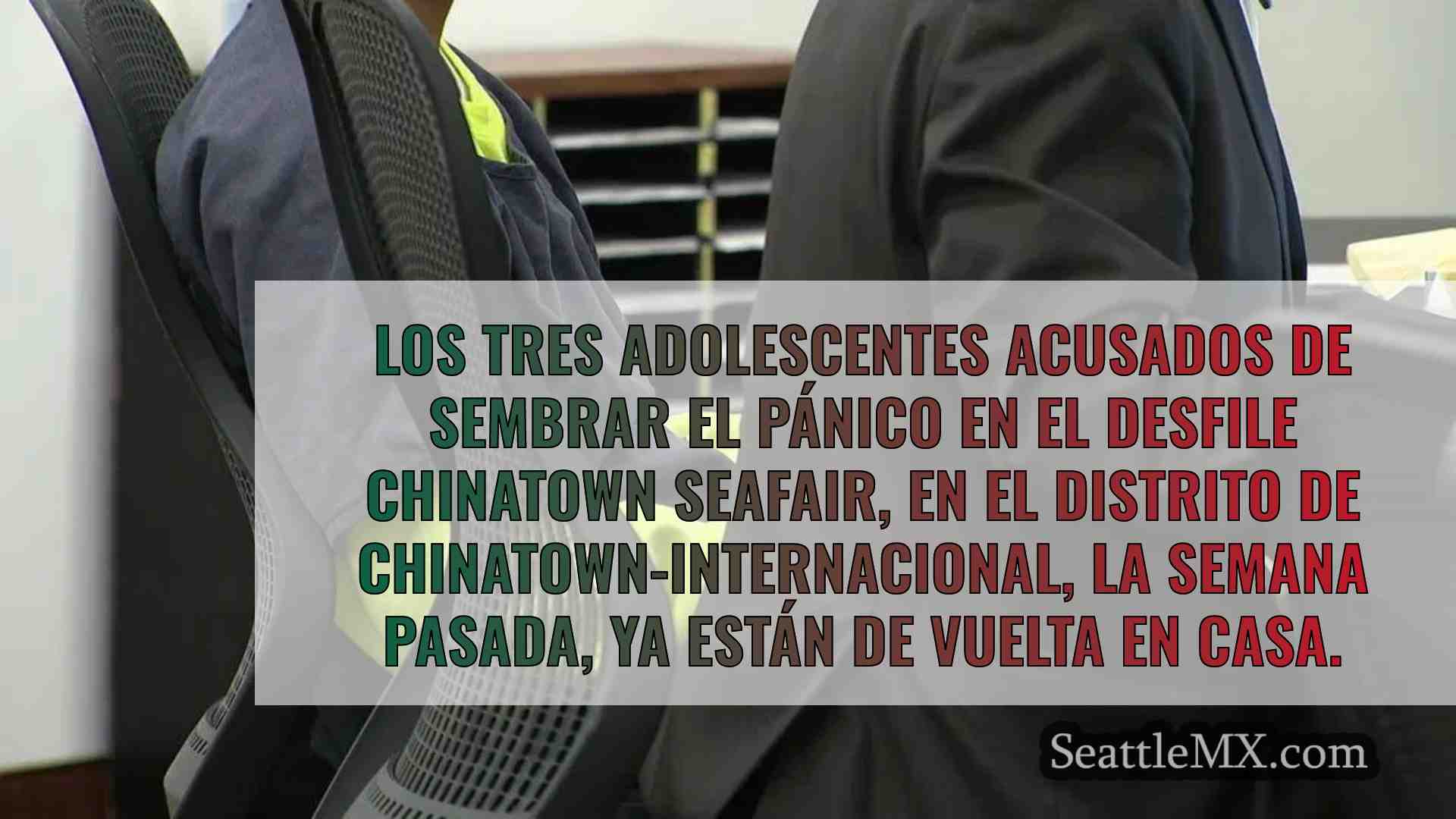 Los adolescentes detenidos con armas