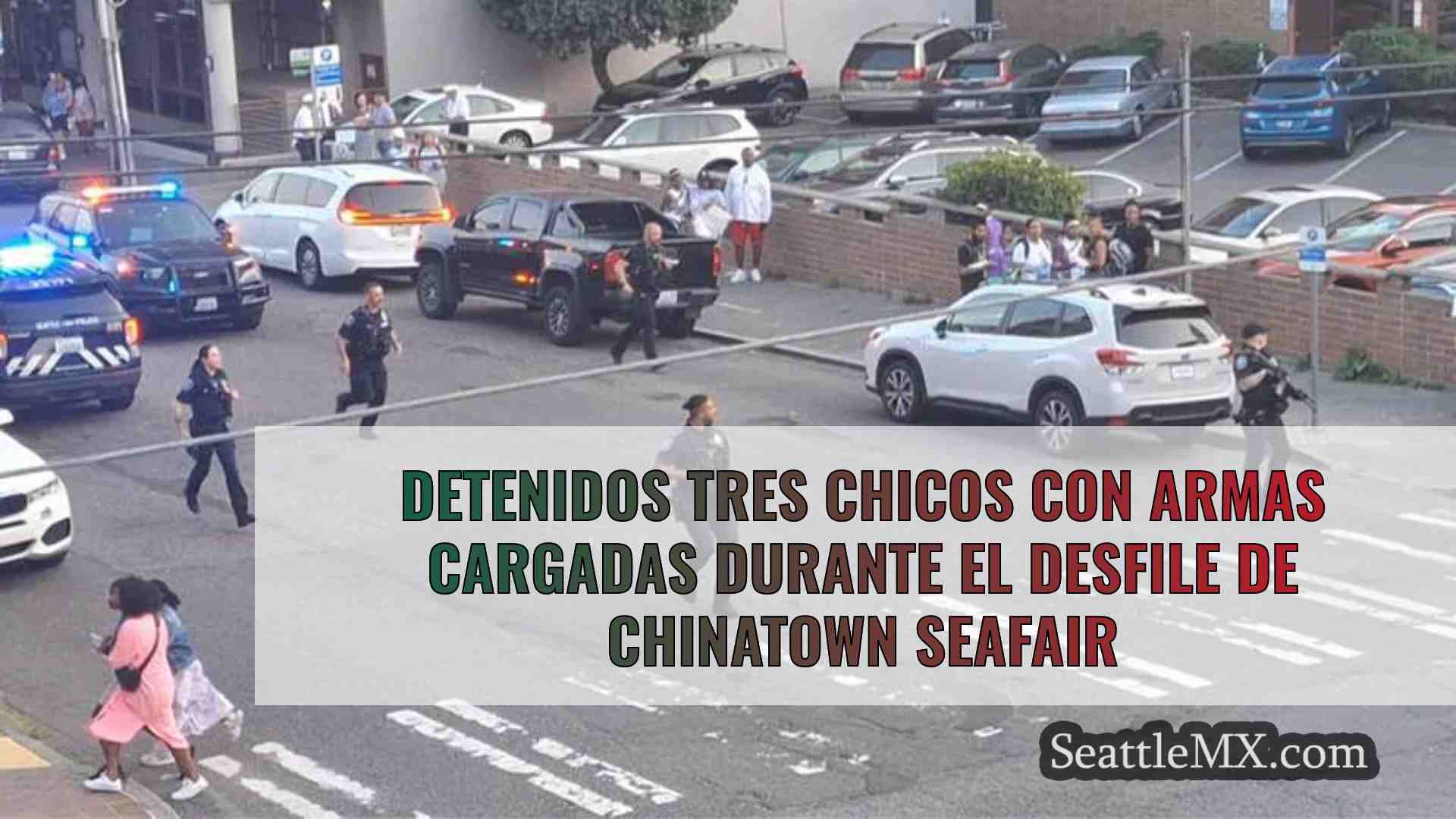 Detenidos tres chicos con armas