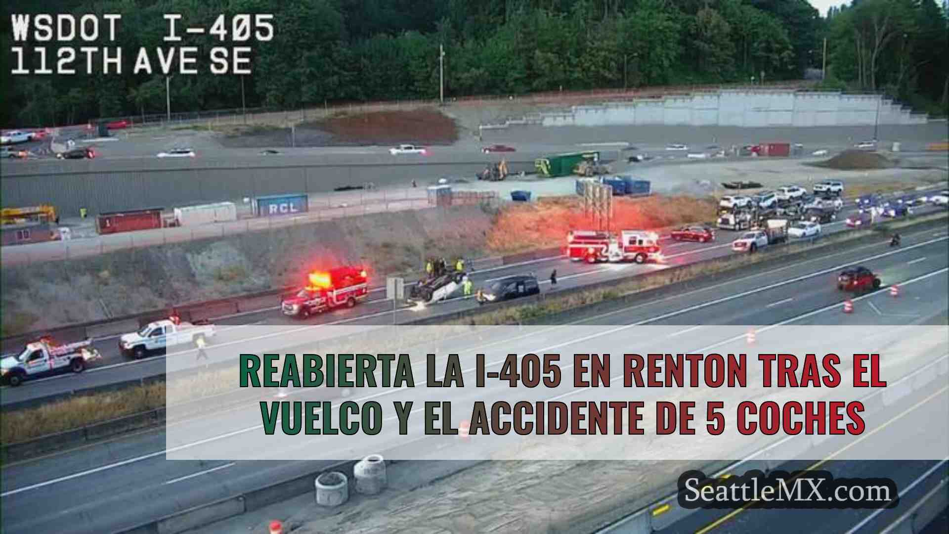 Reabierta la I-405 en Renton tras el