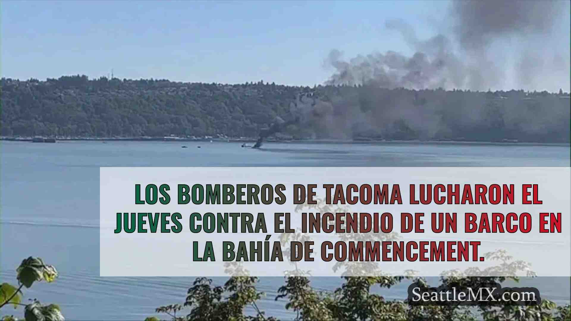 Los bomberos de Tacoma combaten el