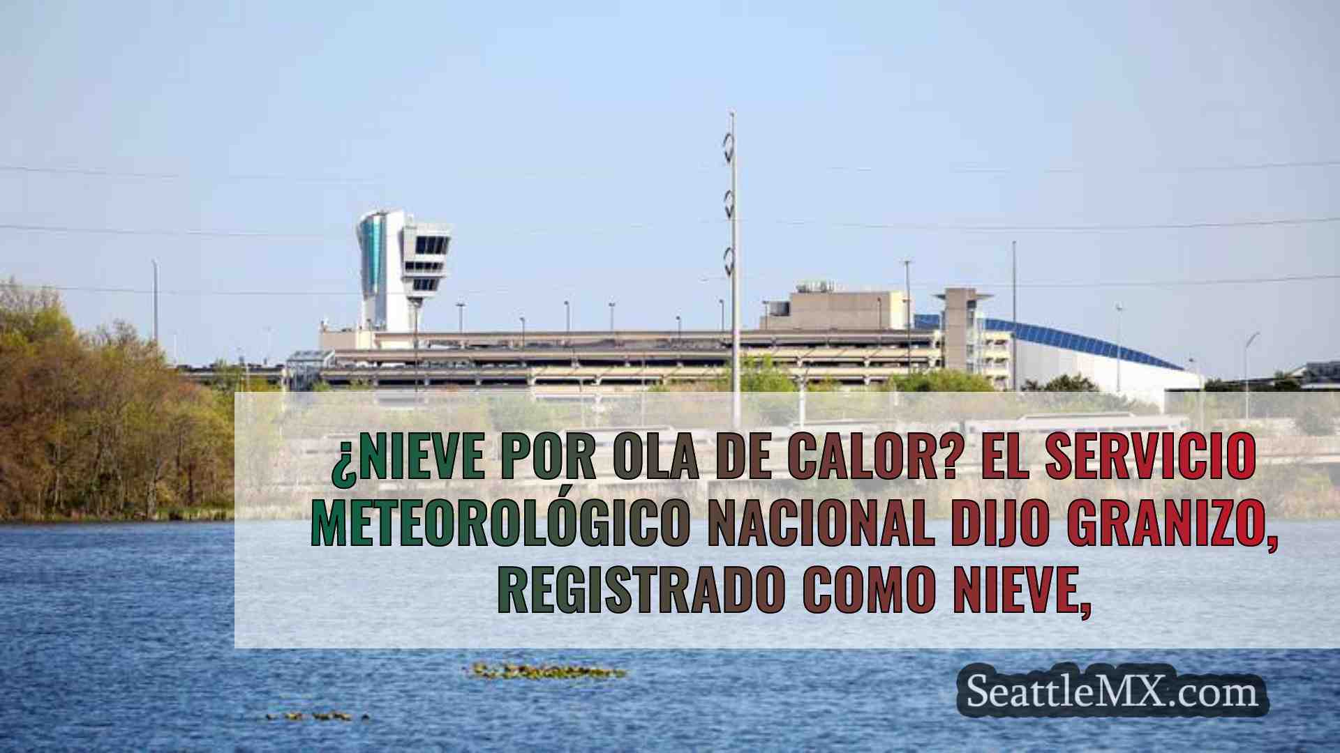 ¿Nieve por ola de calor? El Servicio