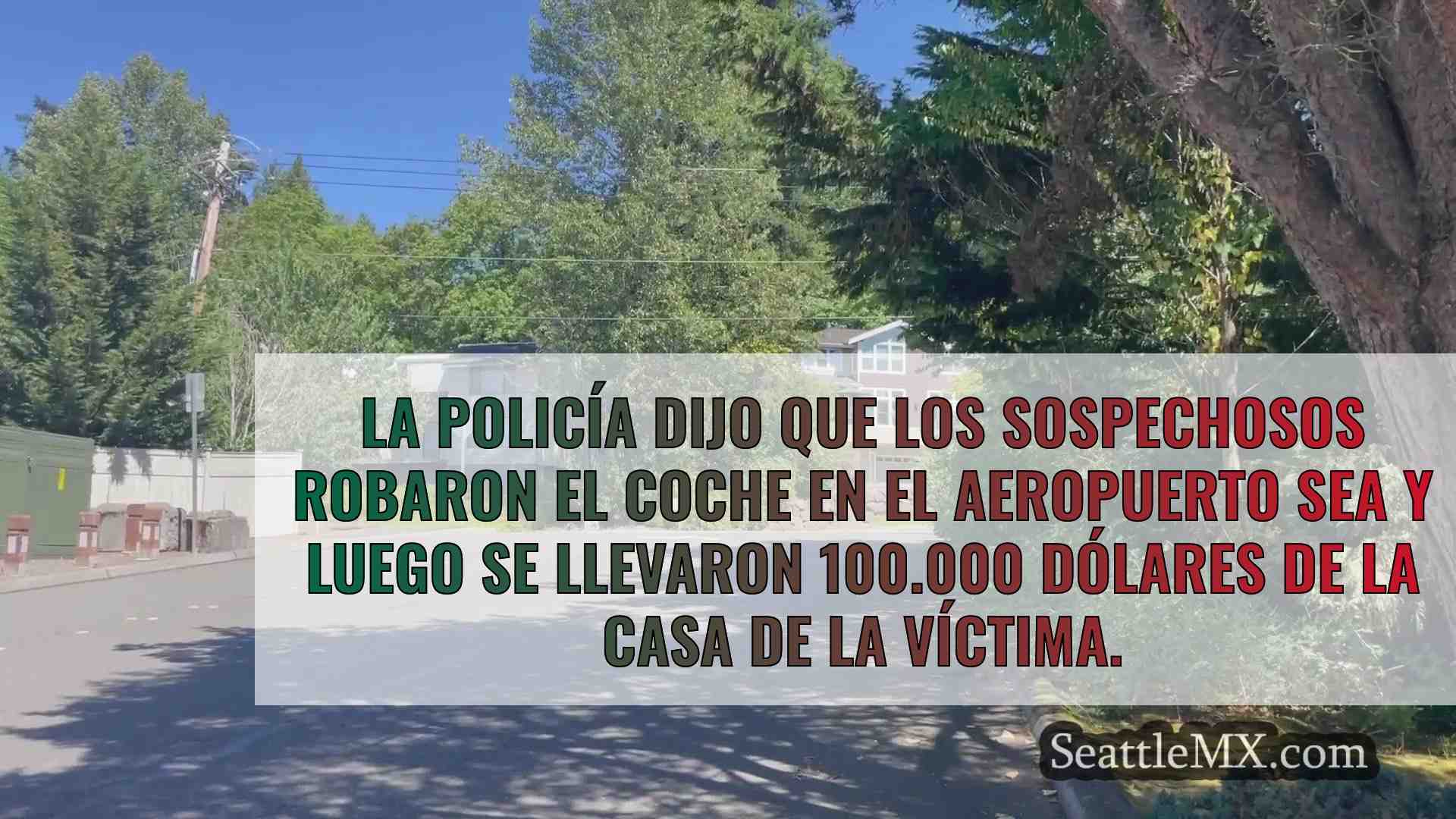 Los sospechosos utilizan el mando del