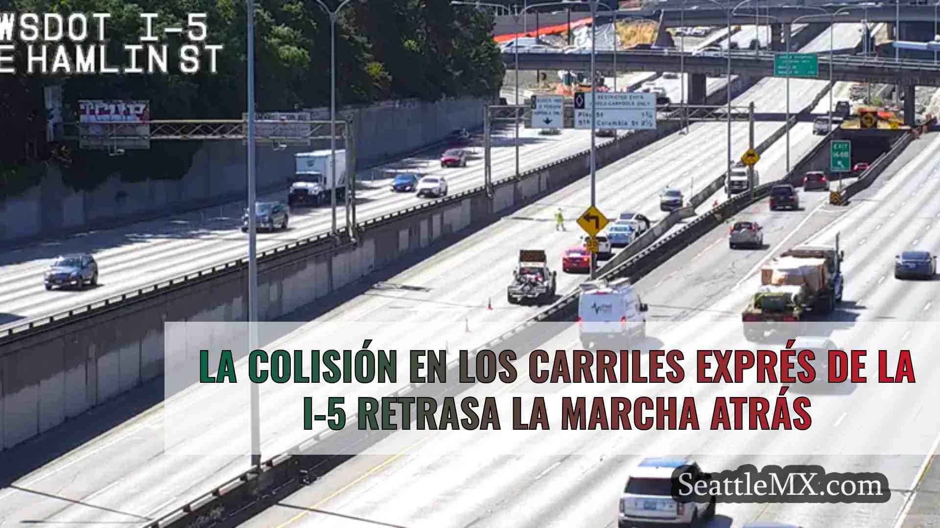 La colisión en los carriles exprés de