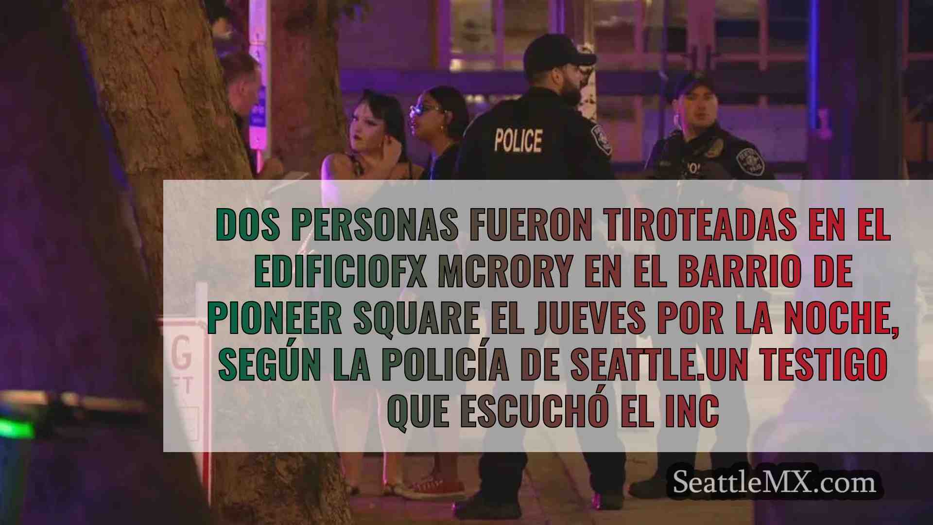 2 heridos en un tiroteo en el edificio