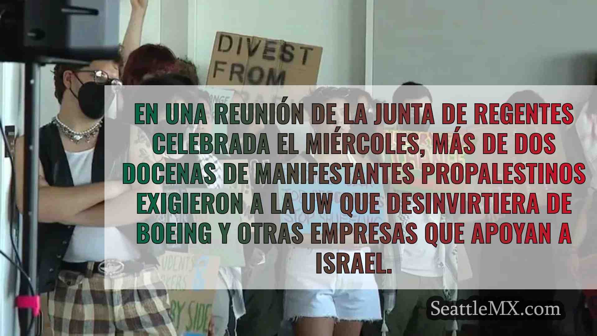 Manifestantes propalestinos exigen a la