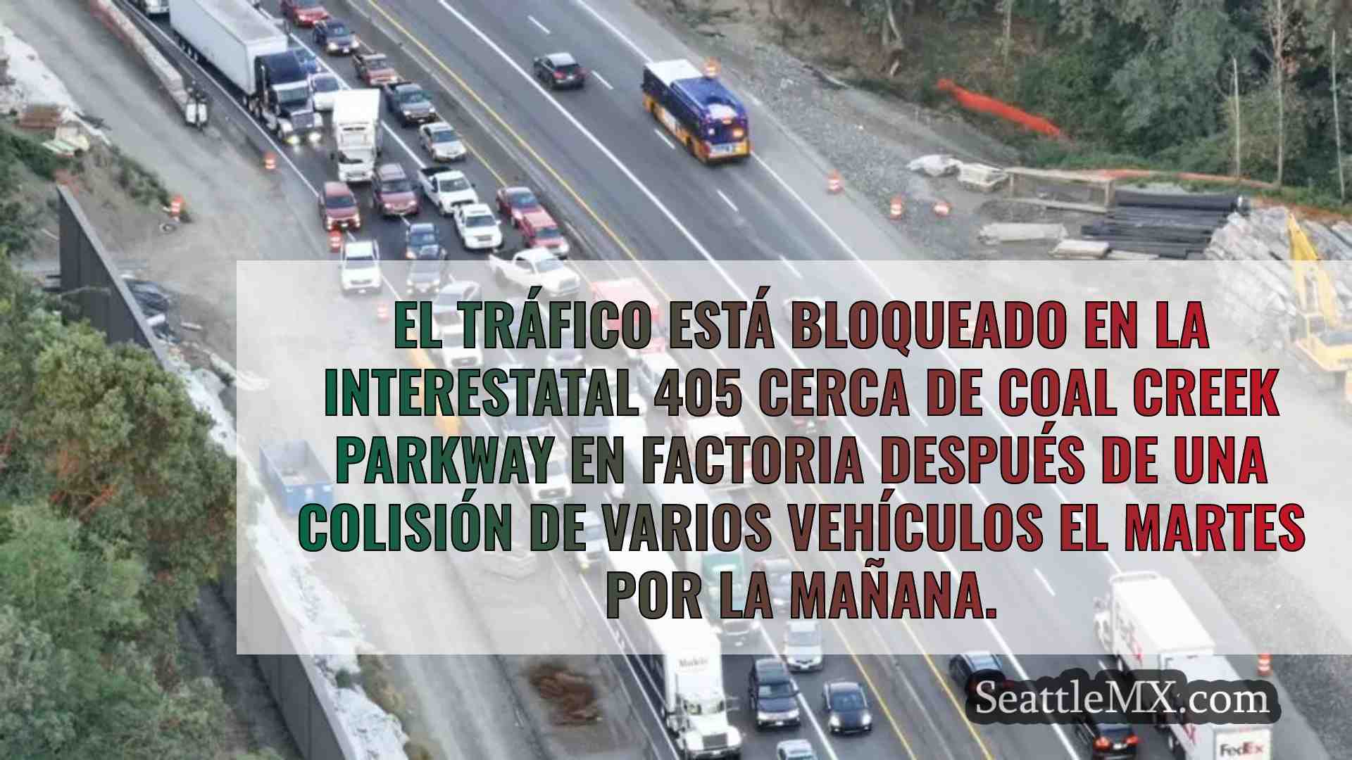 Un accidente múltiple en la I-405 en