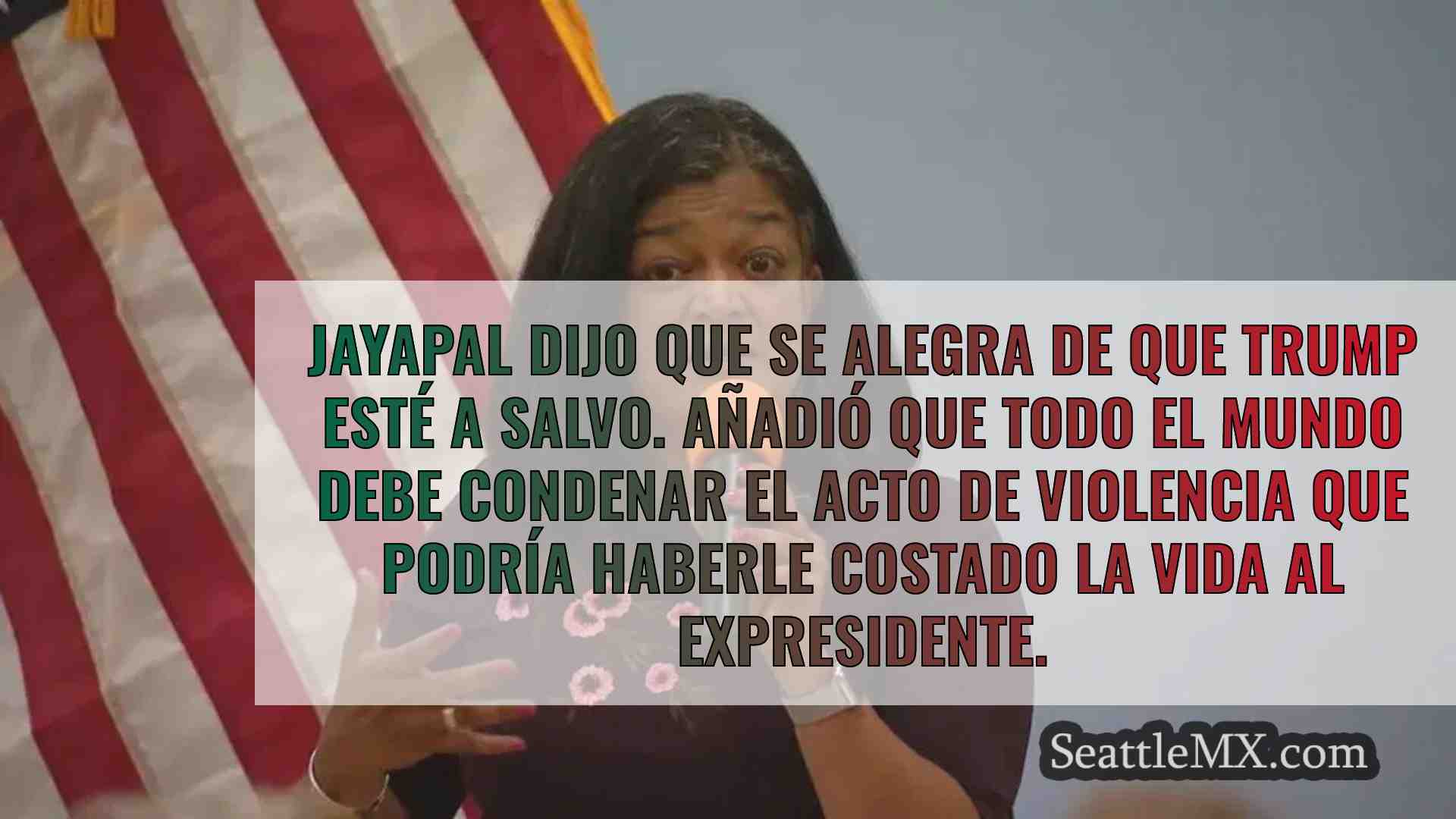 La representante Jayapal habla sobre el