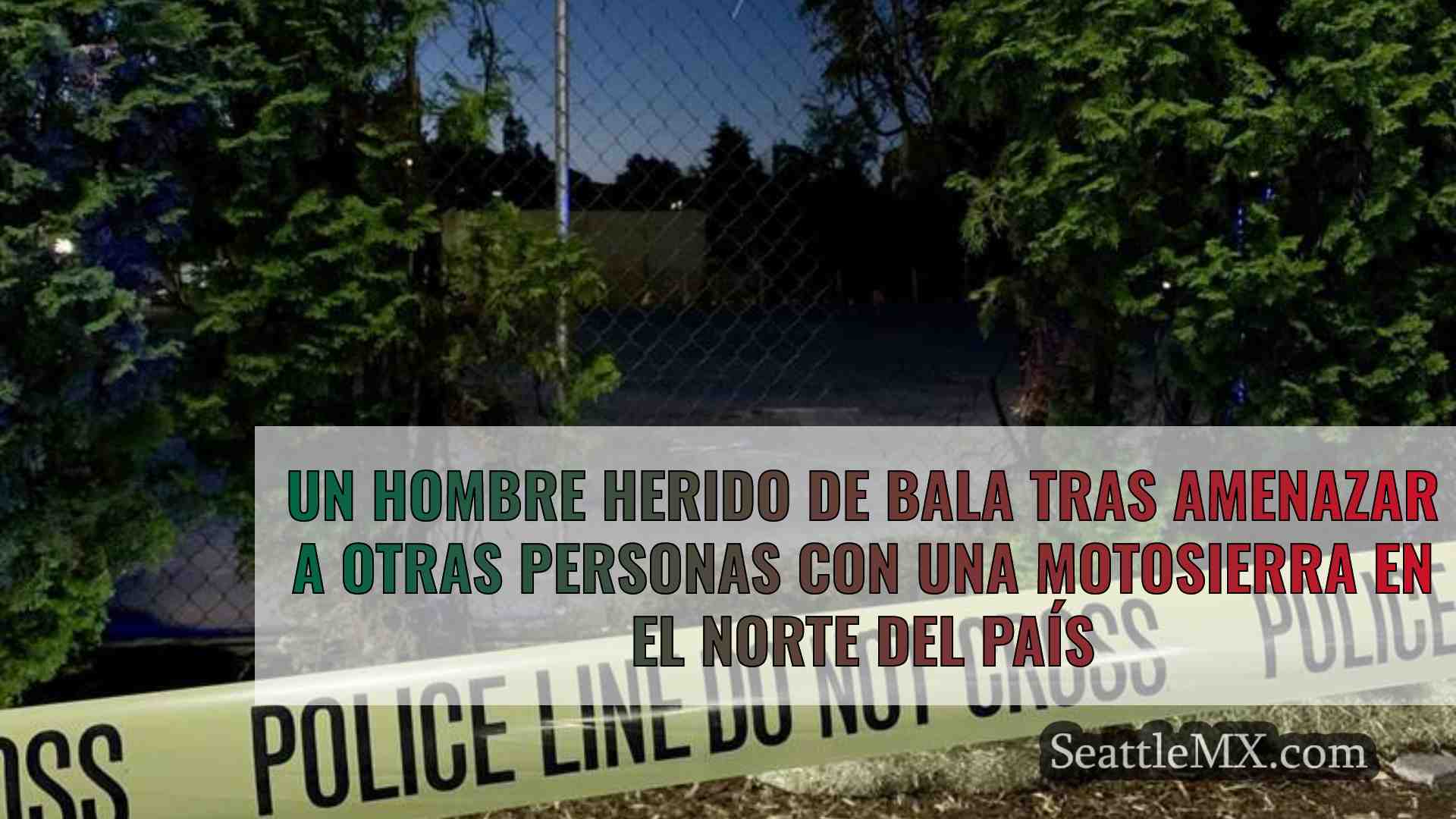 Un hombre herido de bala tras amenazar