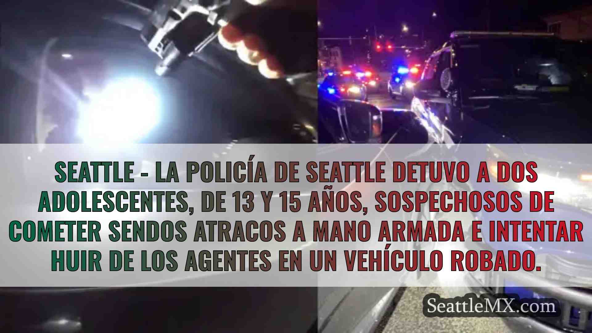 13 y 15 años detenidos por robos a mano