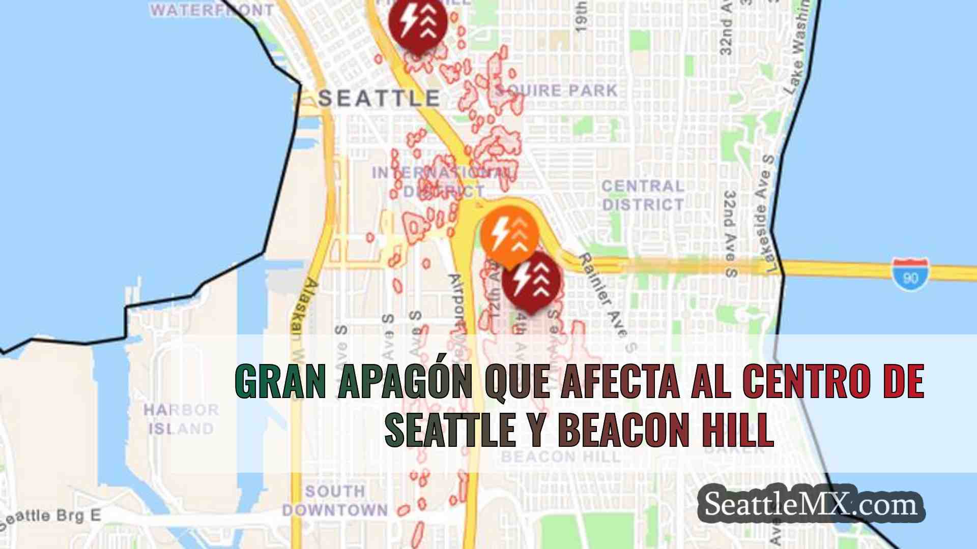 Gran apagón que afecta al centro de