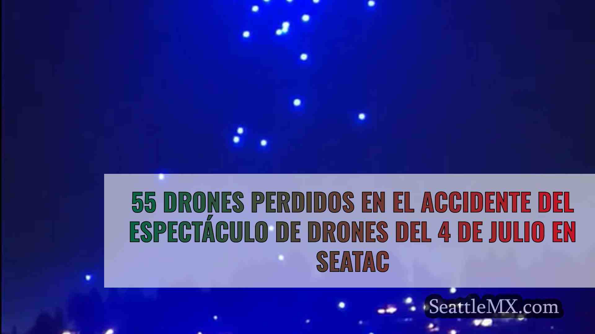 55 drones perdidos en el accidente del