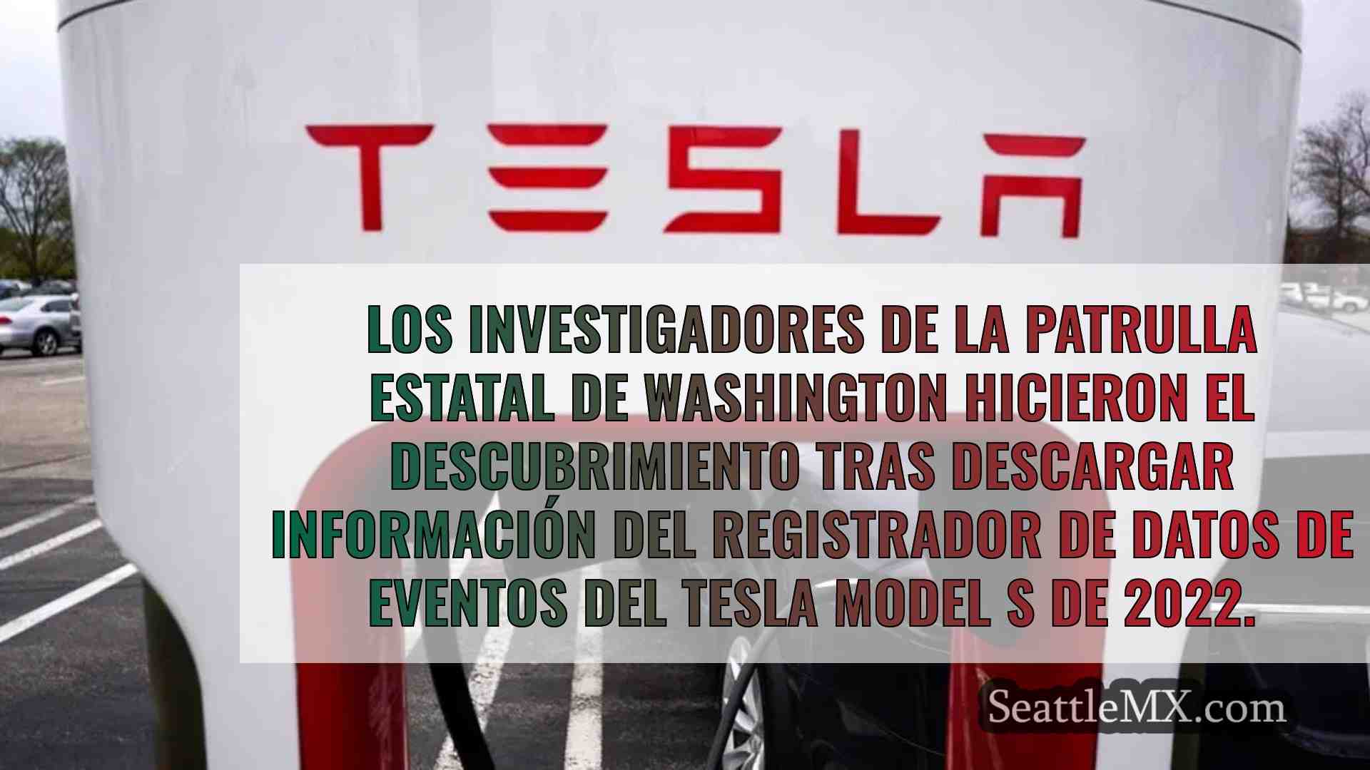 El Tesla del accidente de Seattle en el