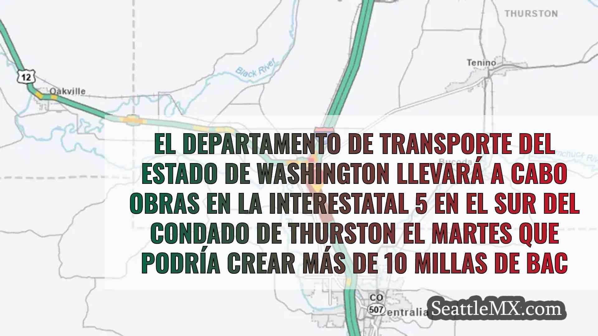 La construcción de la I-5 en dirección