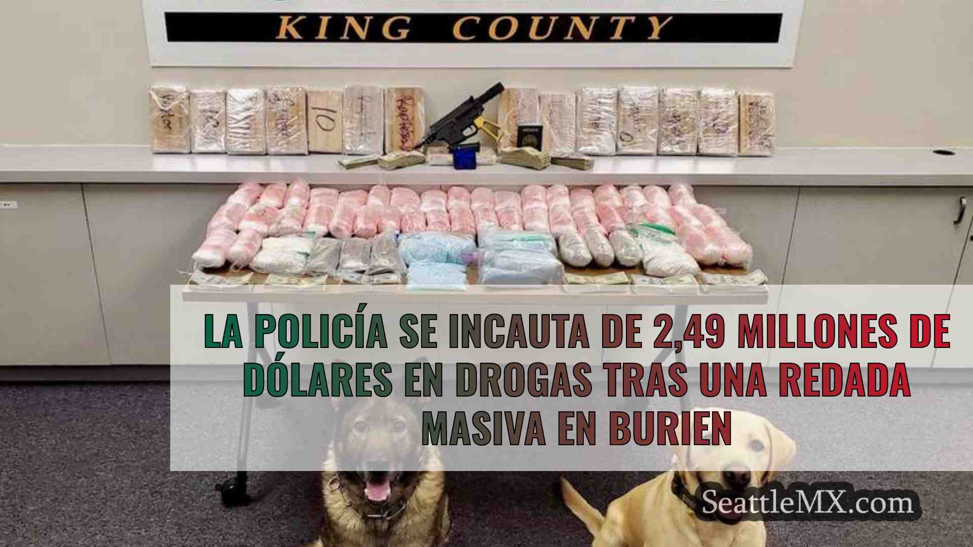 La policía se incauta de 2,49 millones