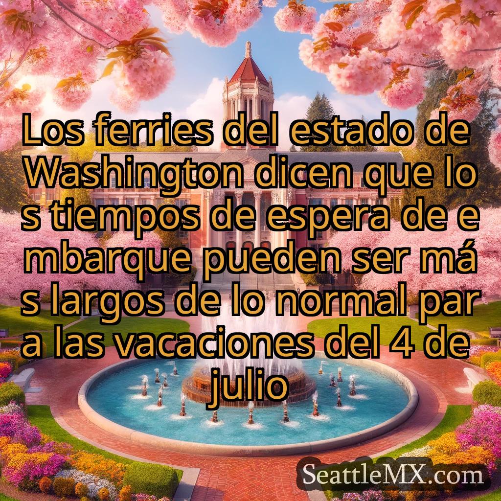 noticias de seattle Los ferries del estado de