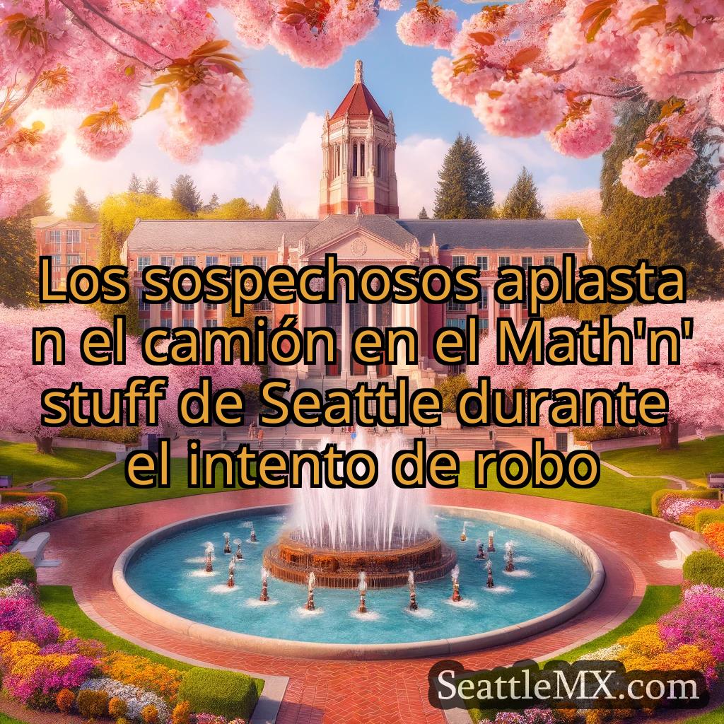 noticias de seattle Los sospechosos aplastan el camión
