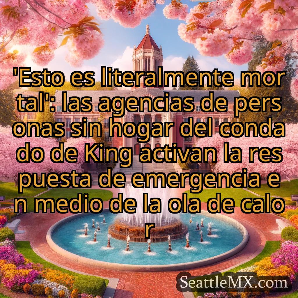noticias de seattle 'Esto es literalmente mortal': las
