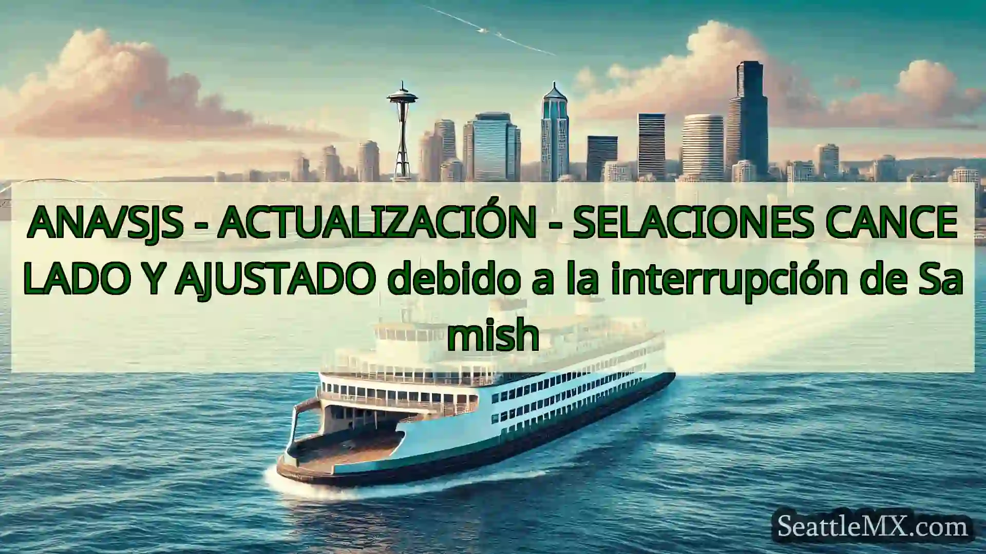 noticias del ferry de seattle ANA/SJS - ACTUALIZACIÓN -