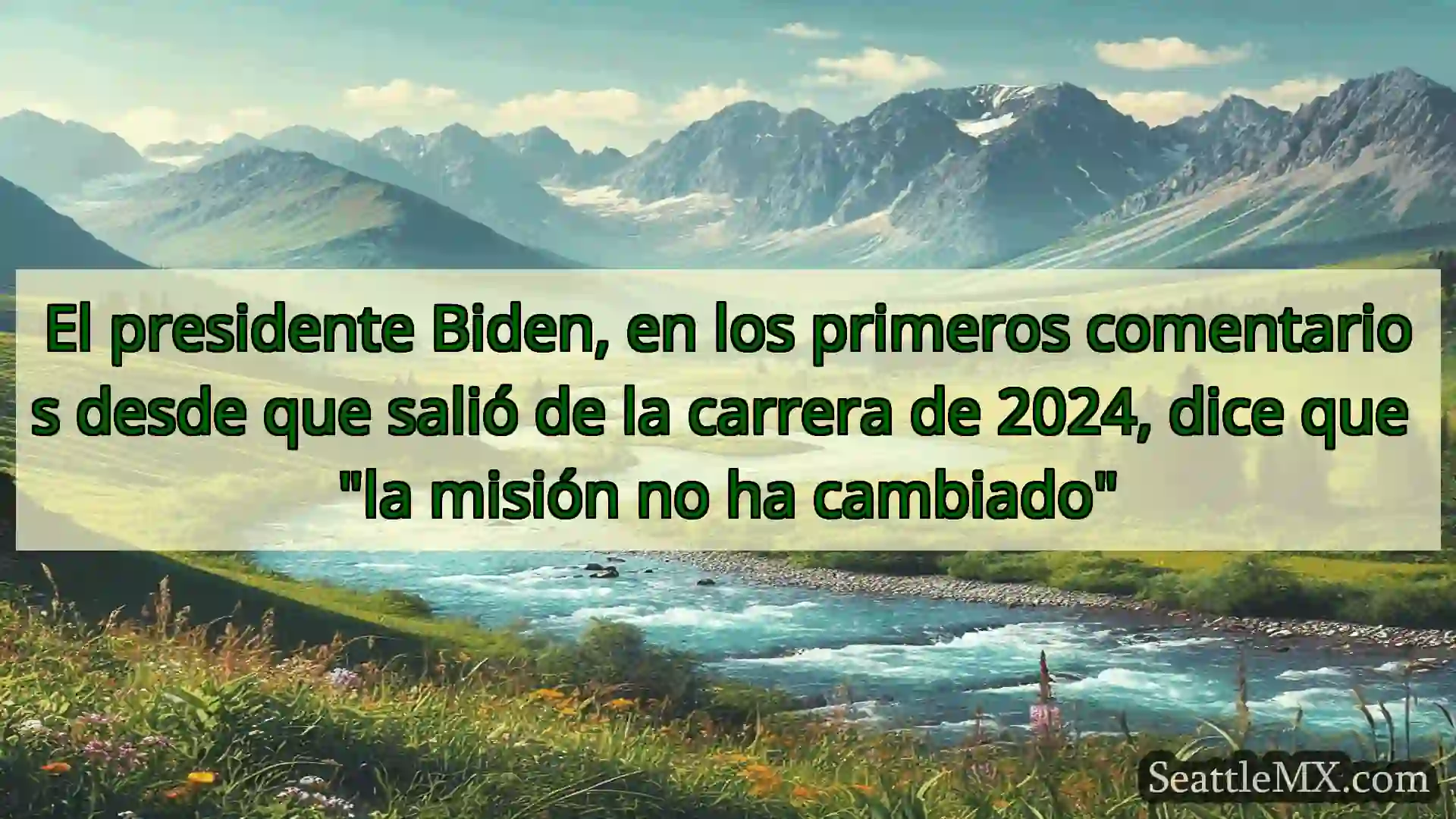 noticias de seattle El presidente Biden, en los