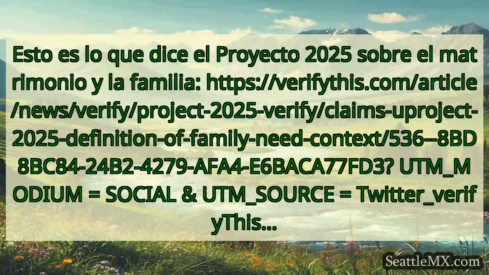 noticias de seattle Esto es lo que dice el Proyecto