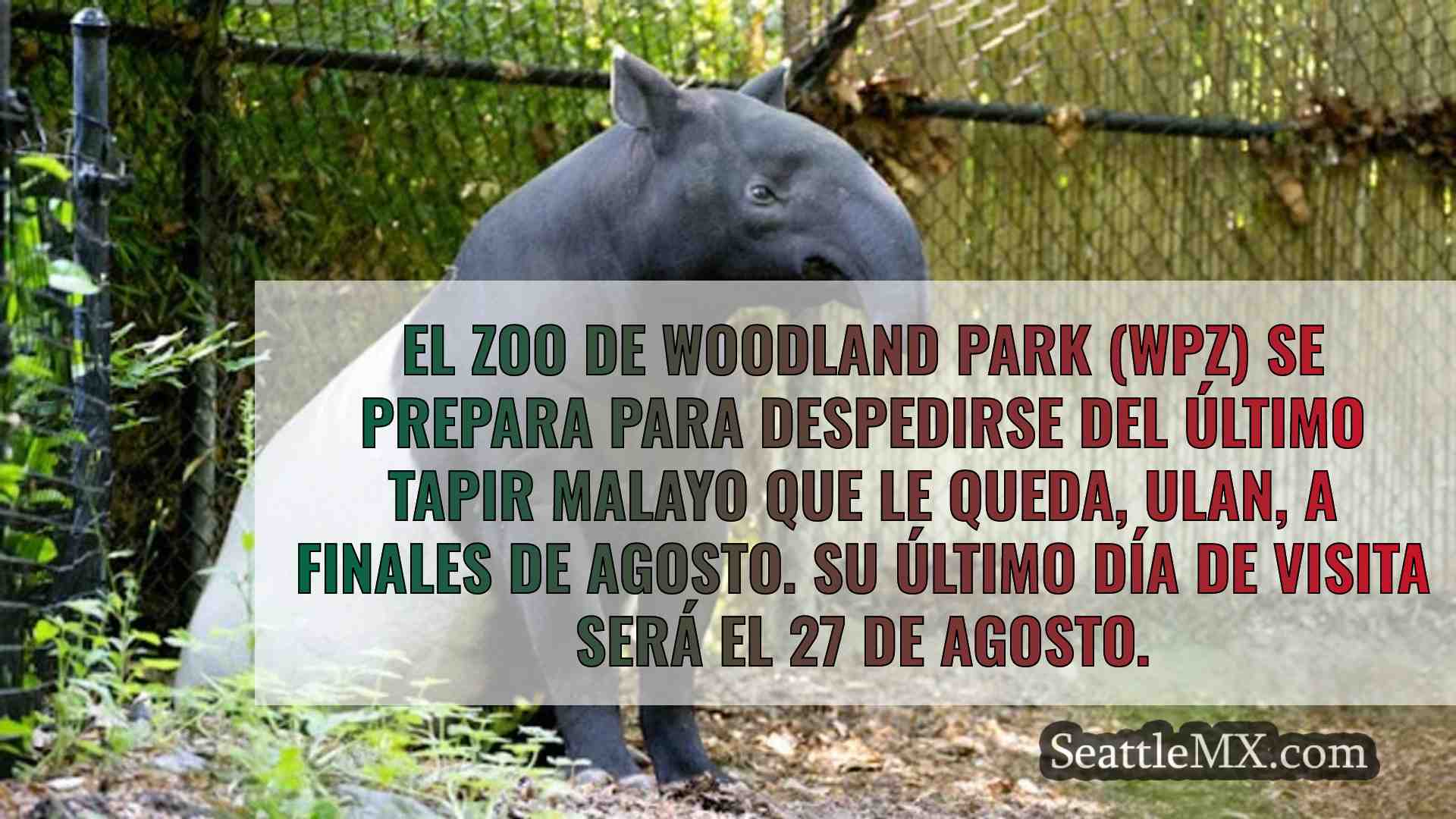 El zoo de Woodland Park despedirá a
