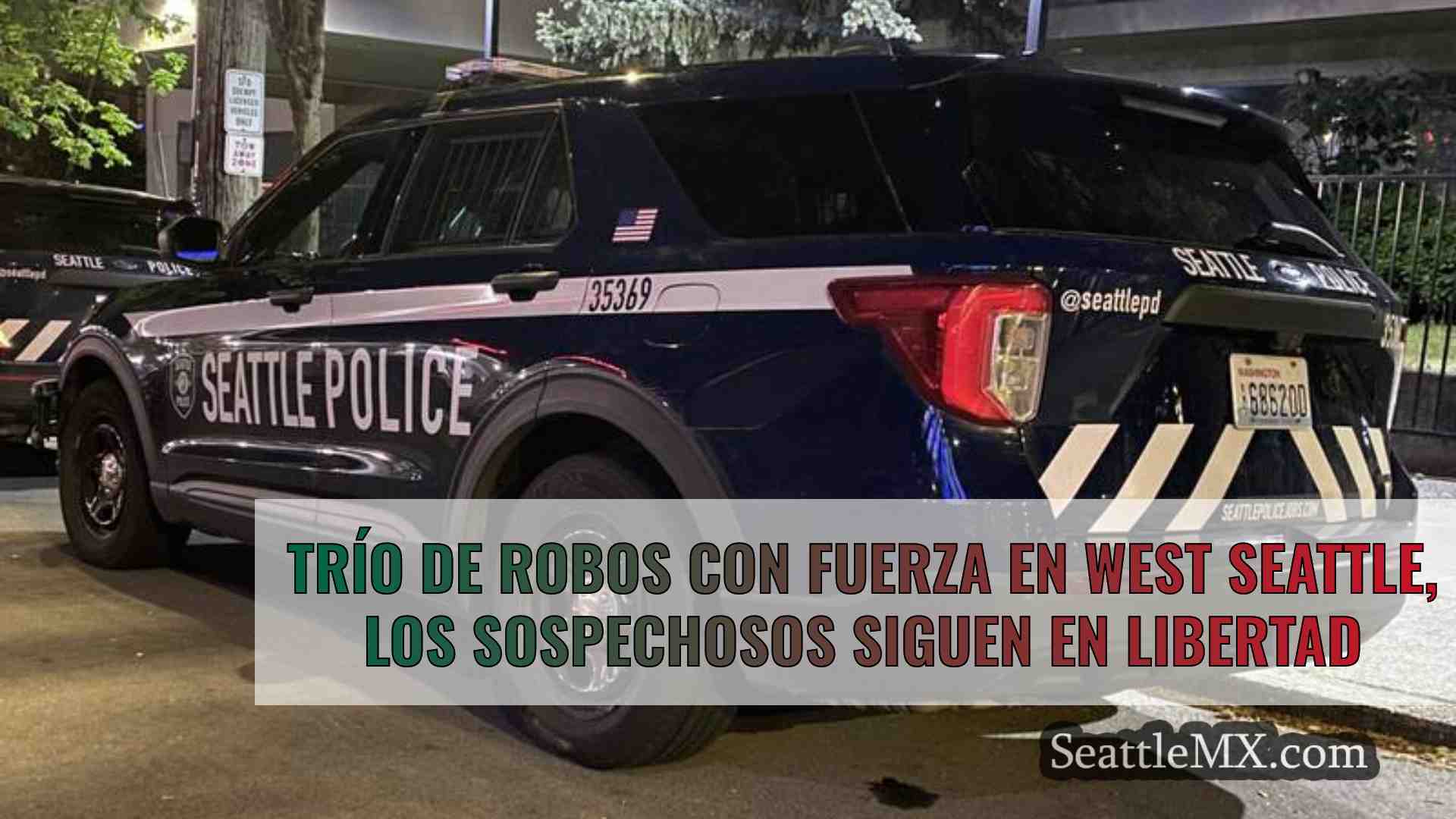 Trío de robos con fuerza en West