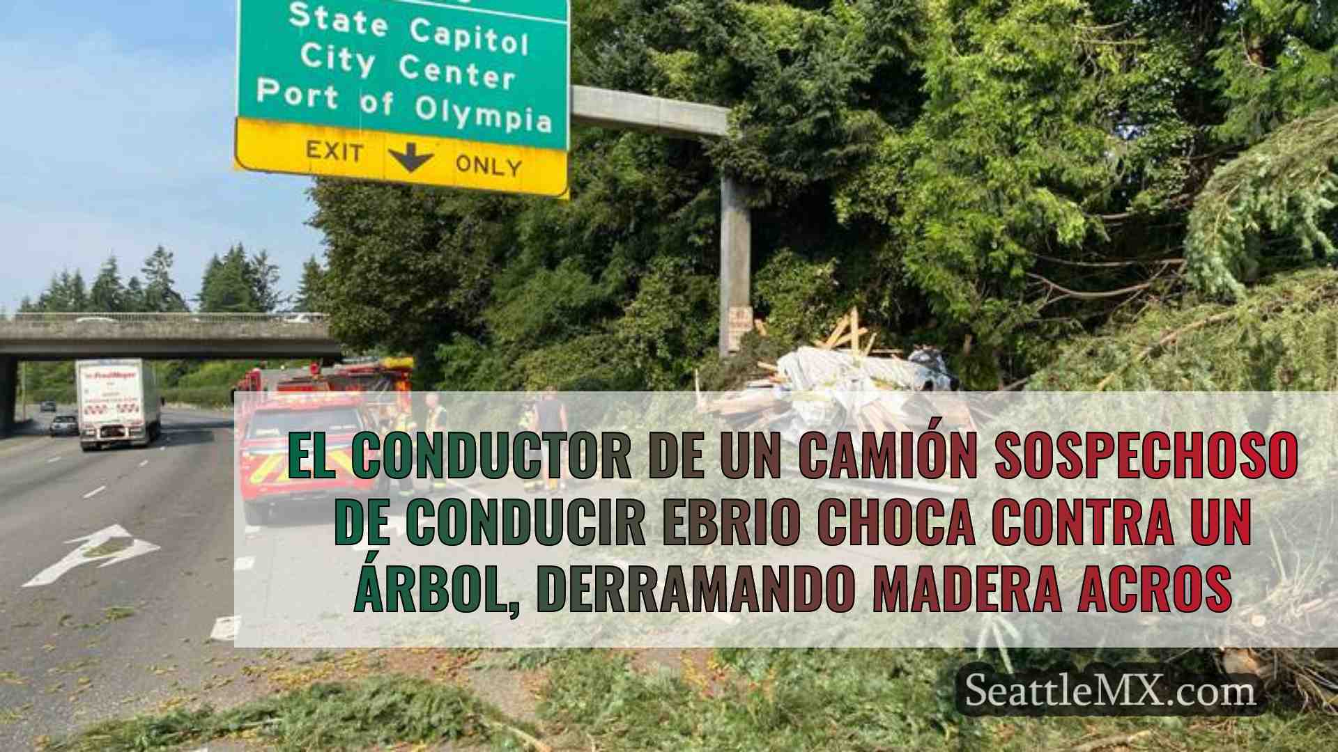Conductor de camión sospechoso de DUI