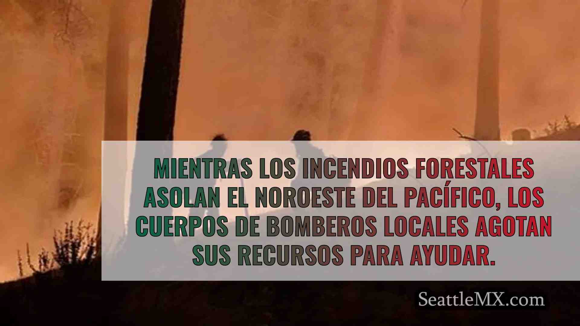 El Estado está ardiendo: Los bomberos