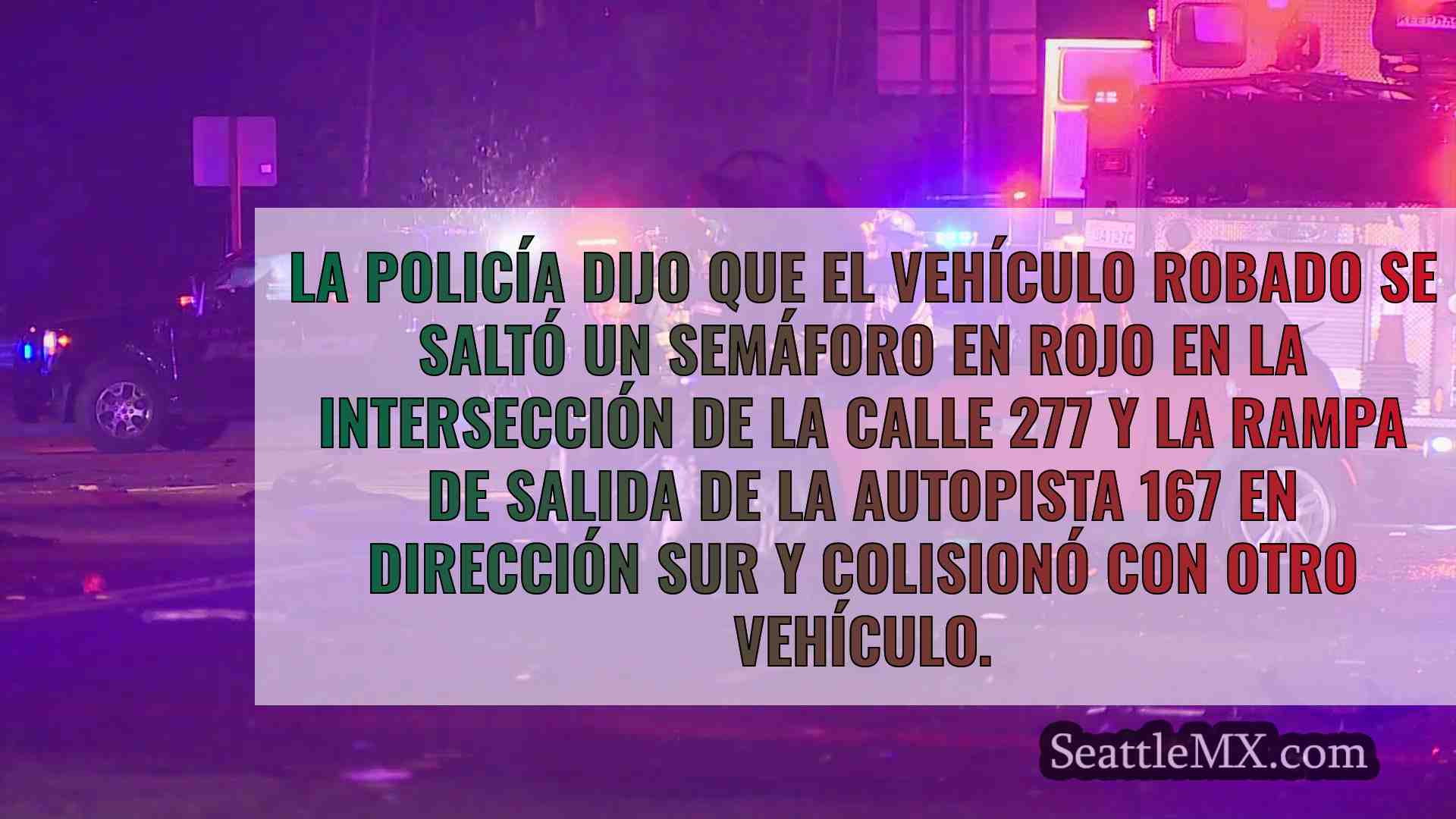 La persecución policial de un vehículo