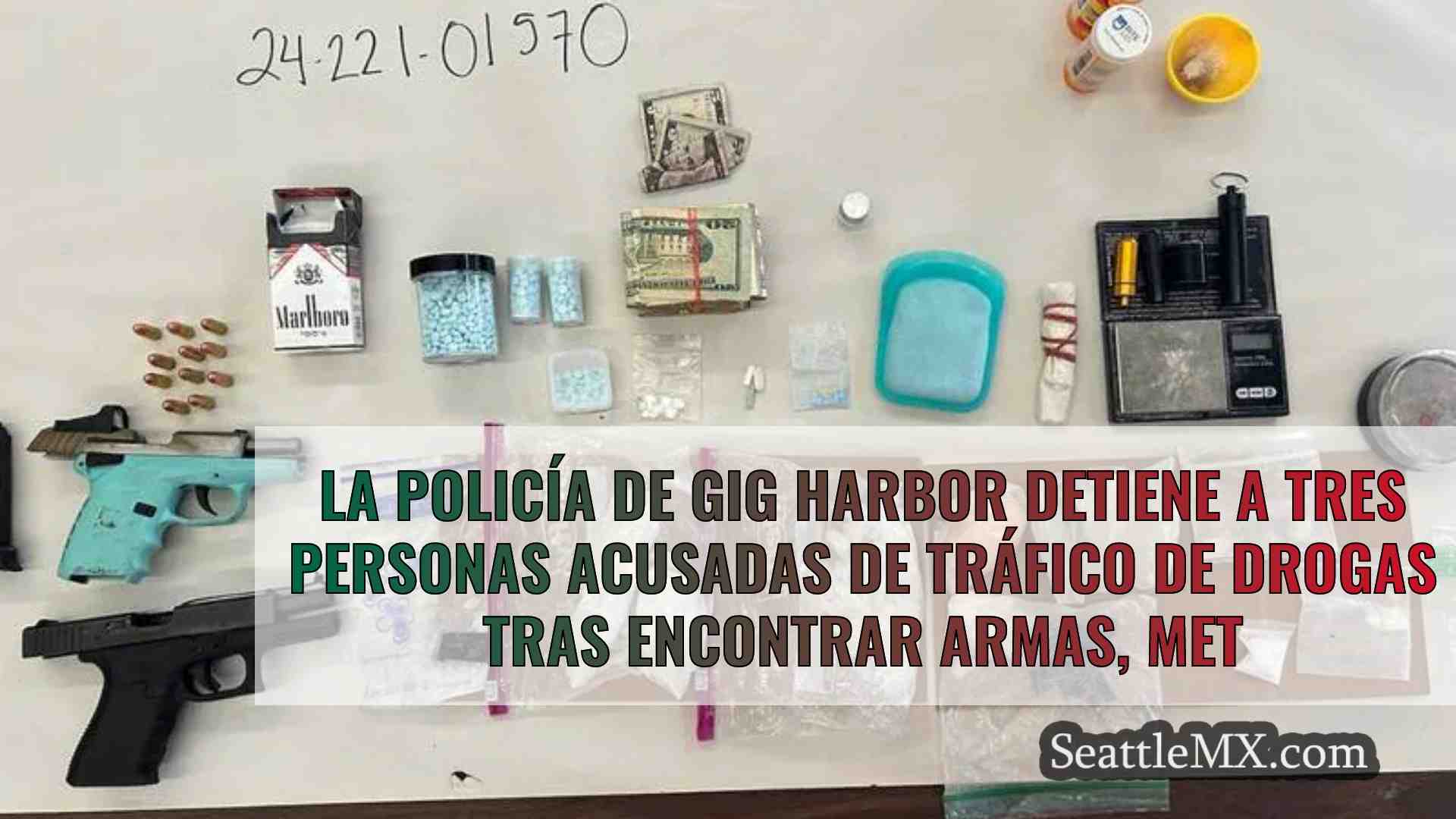 La policía de Gig Harbor detiene a tres