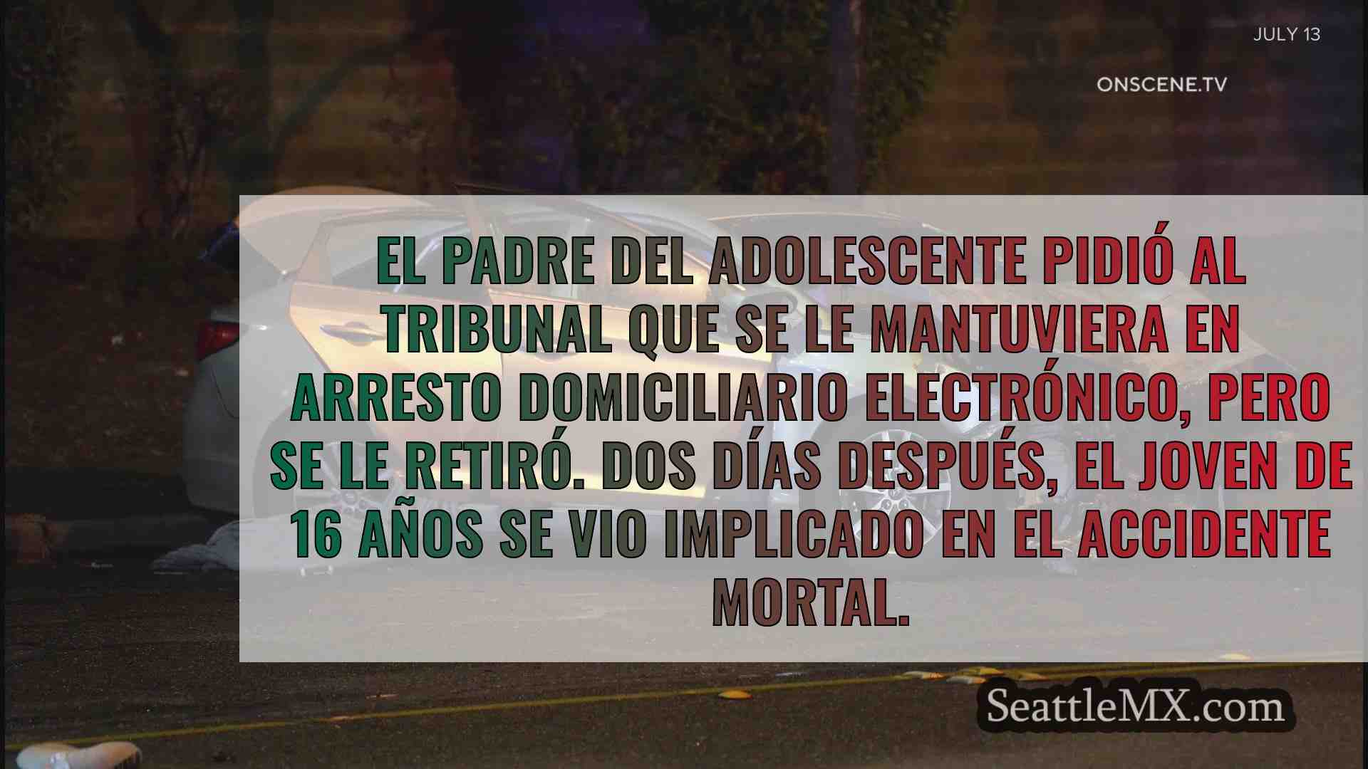 El joven de 16 años que presuntamente
