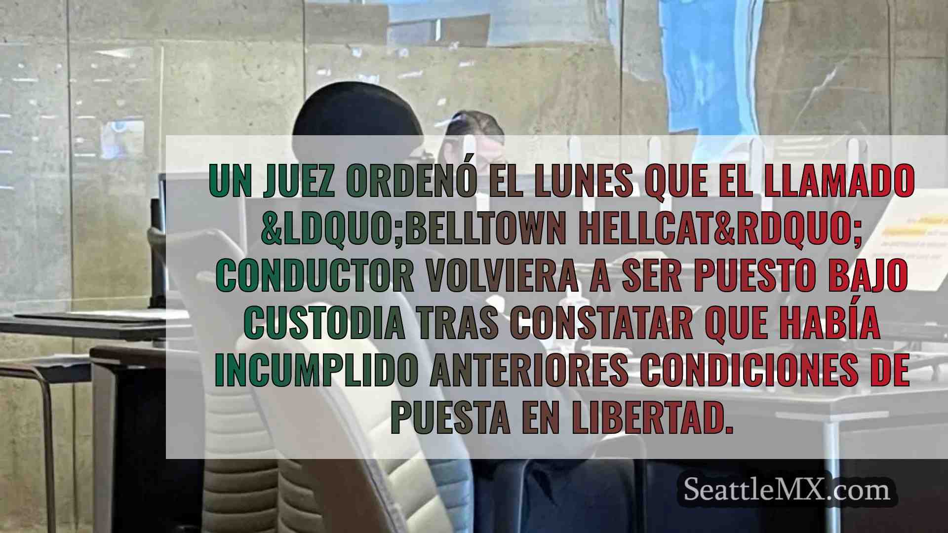 El conductor del Belltown Hellcat