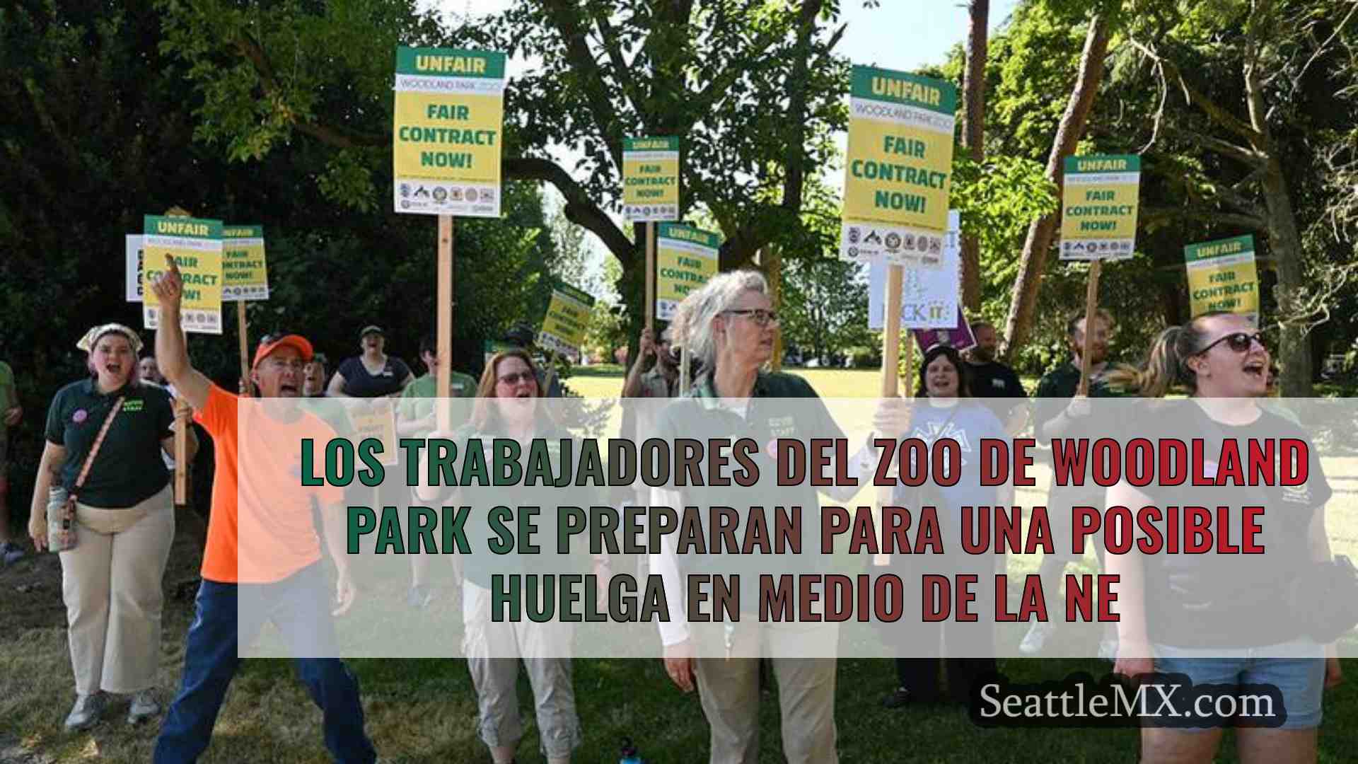 Los trabajadores del zoo de Woodland