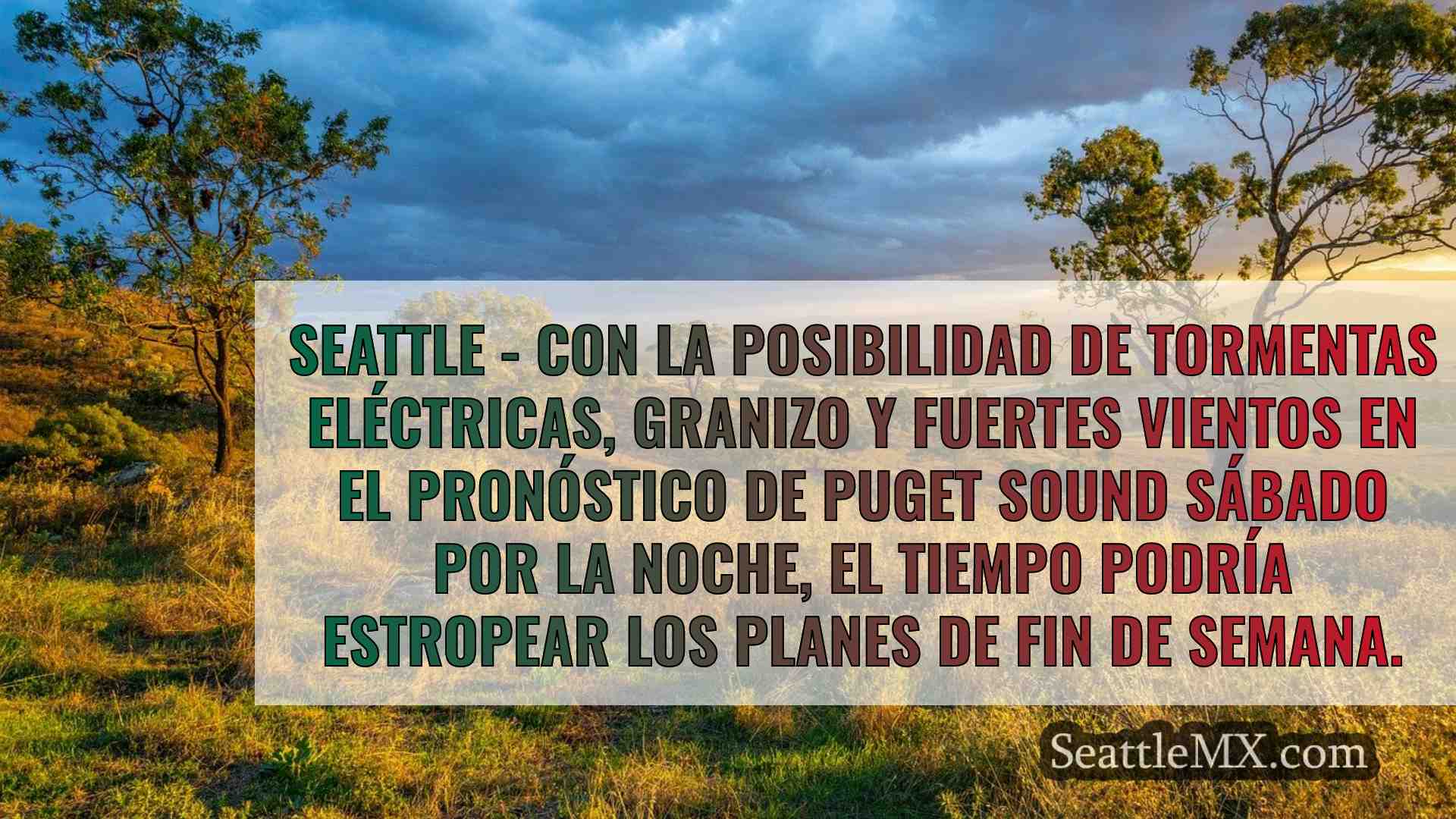 El mal tiempo en el estrecho de Puget
