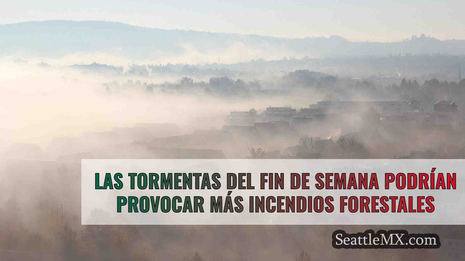 Las tormentas del fin de semana podrían