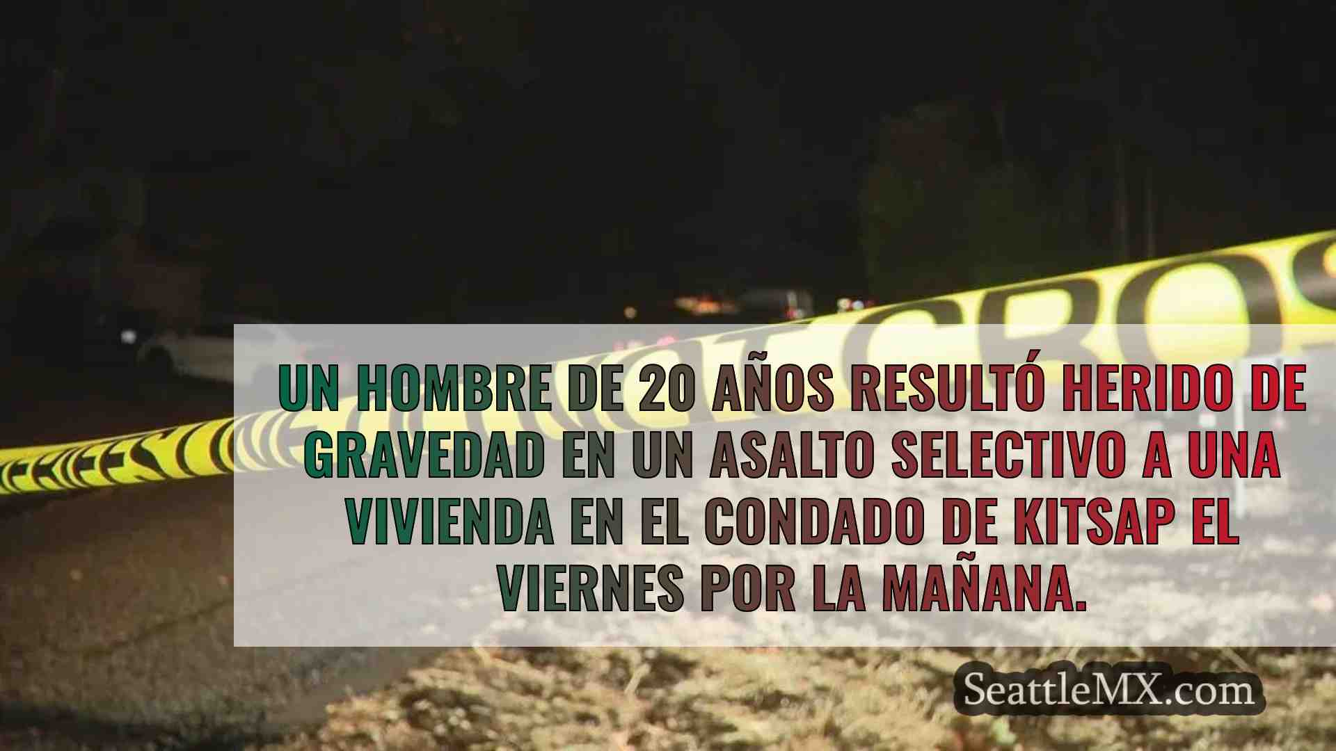 Un joven de 20 años herido grave en un
