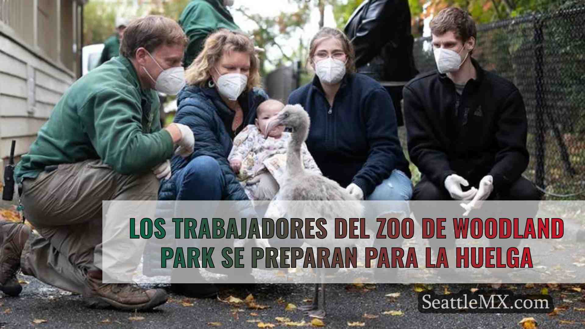 Los trabajadores del zoo de Woodland