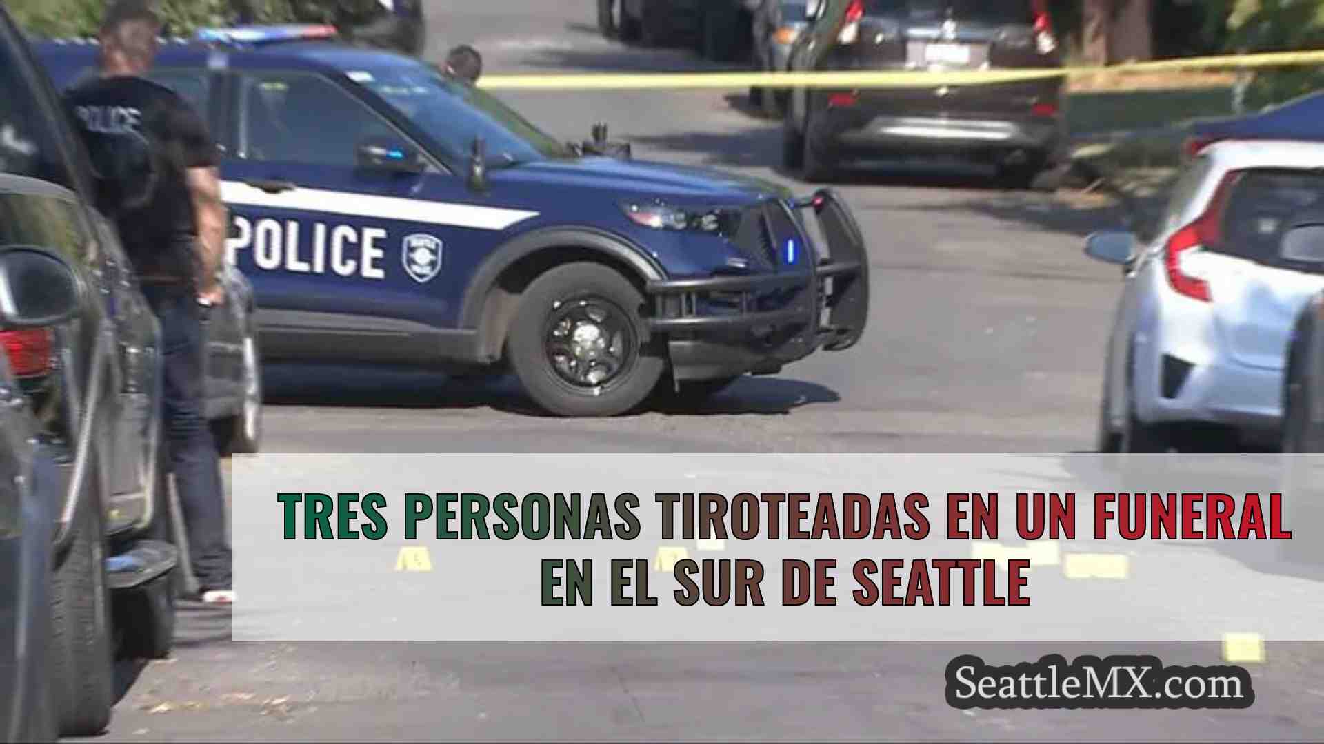 Tres personas tiroteadas en un funeral