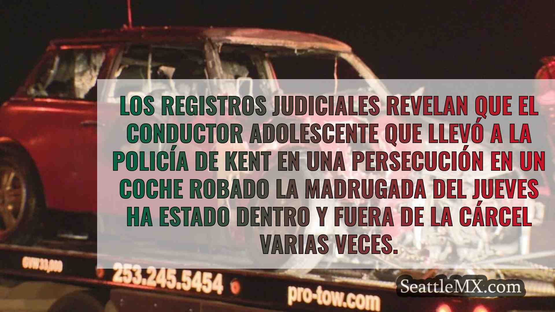 Un adolescente sospechoso de conducir