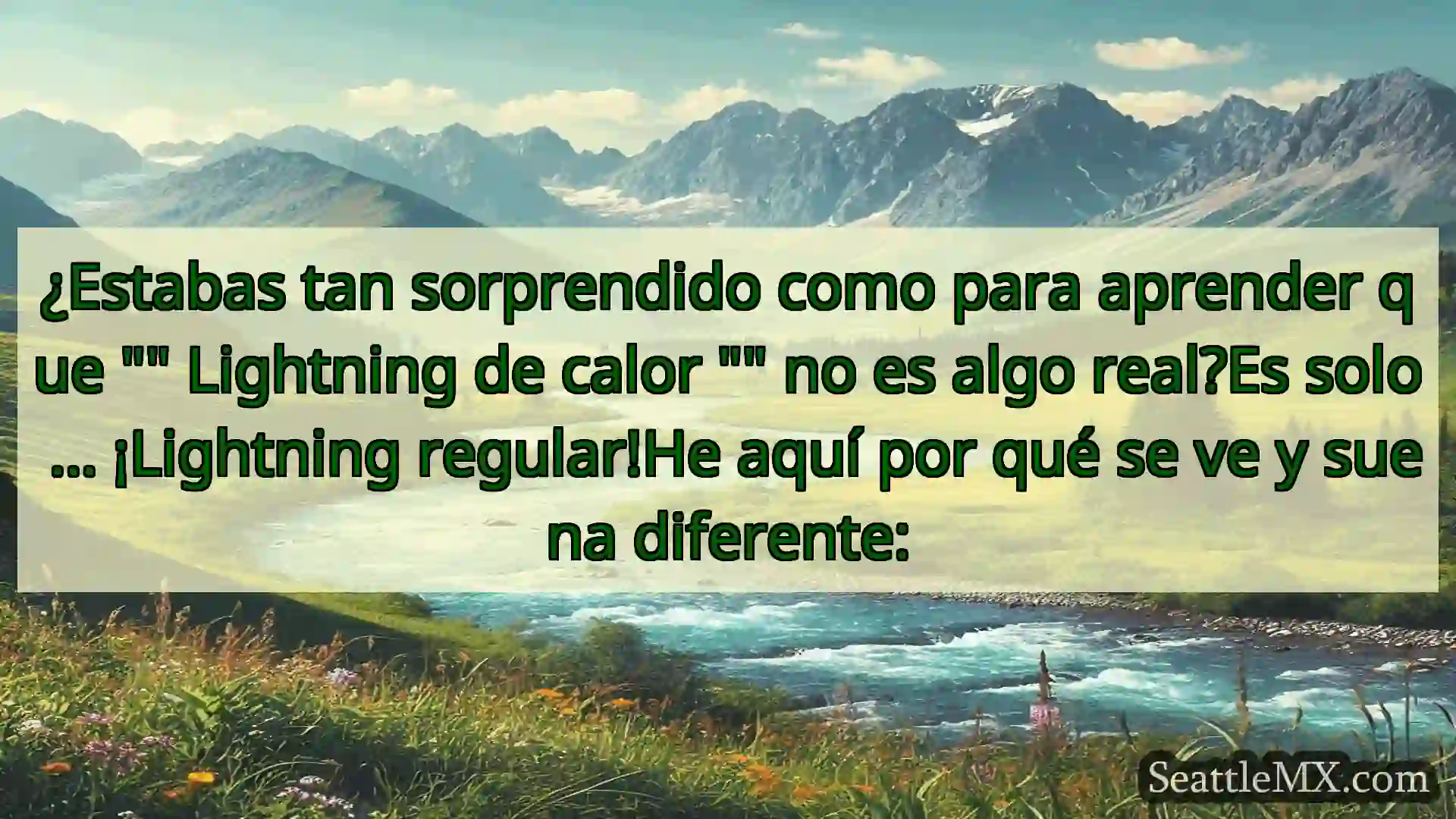 noticias de seattle ¿Estabas tan sorprendido como para