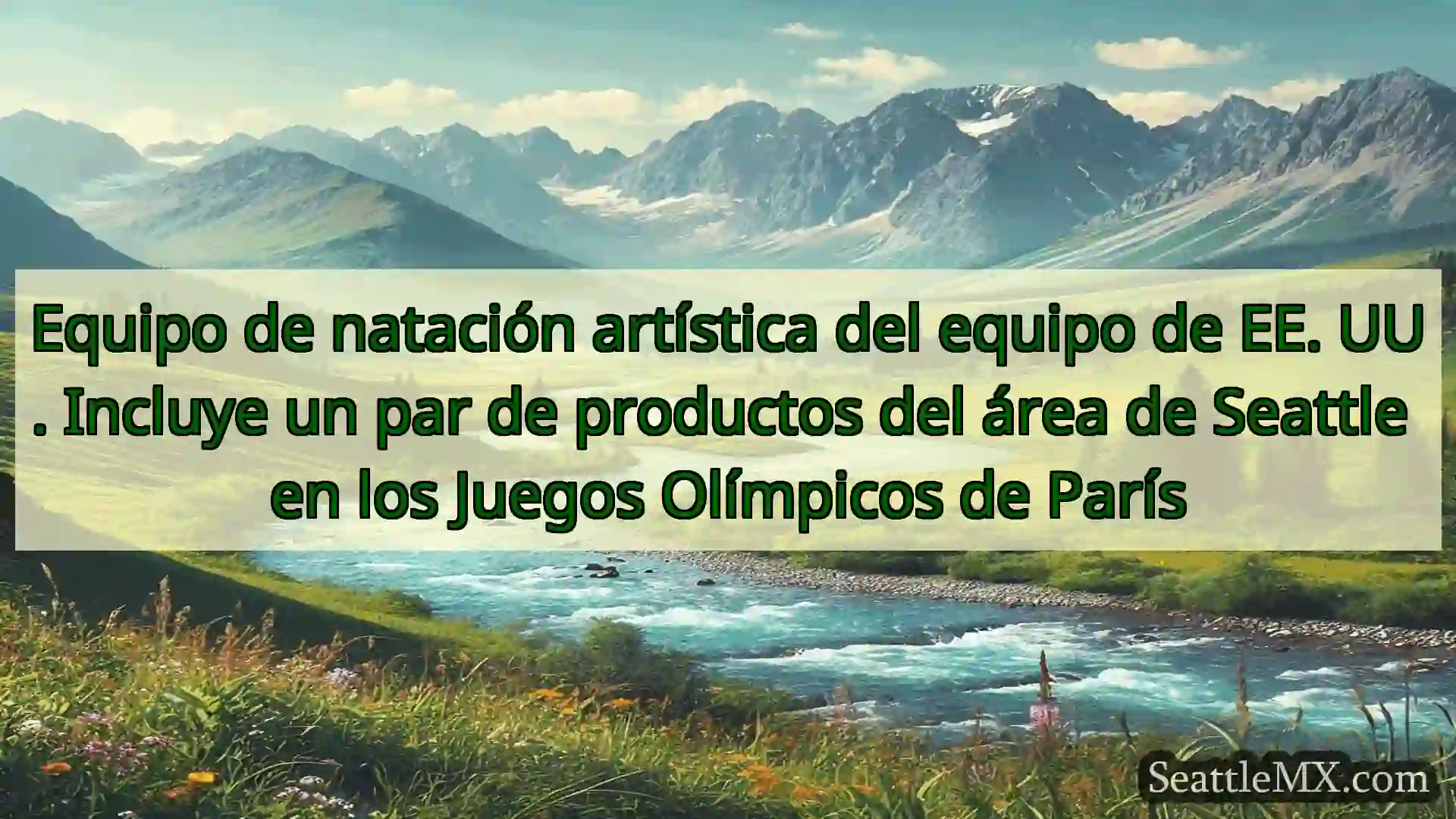 noticias de seattle Equipo de natación artística del