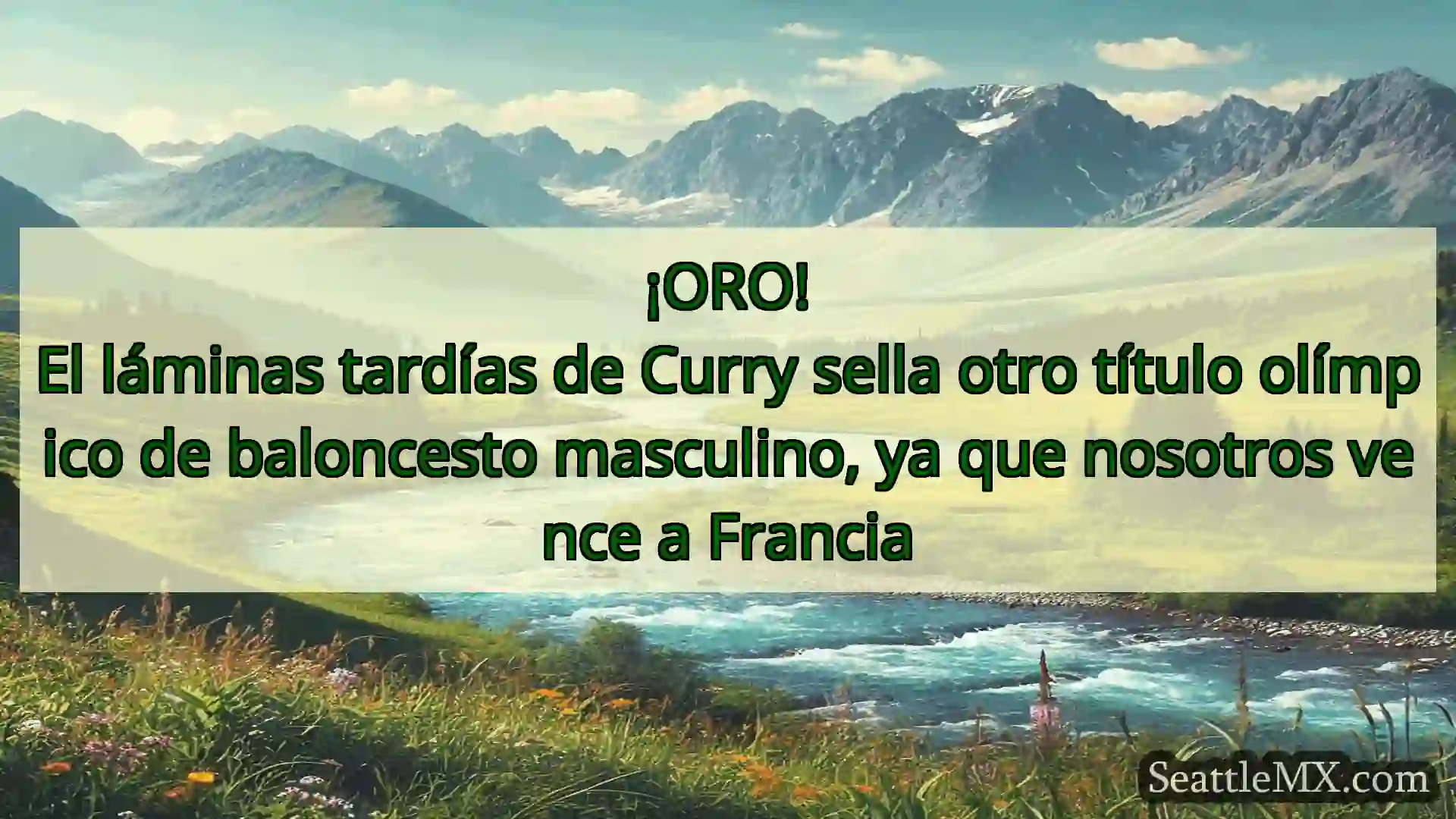 noticias de seattle ¡ORO!