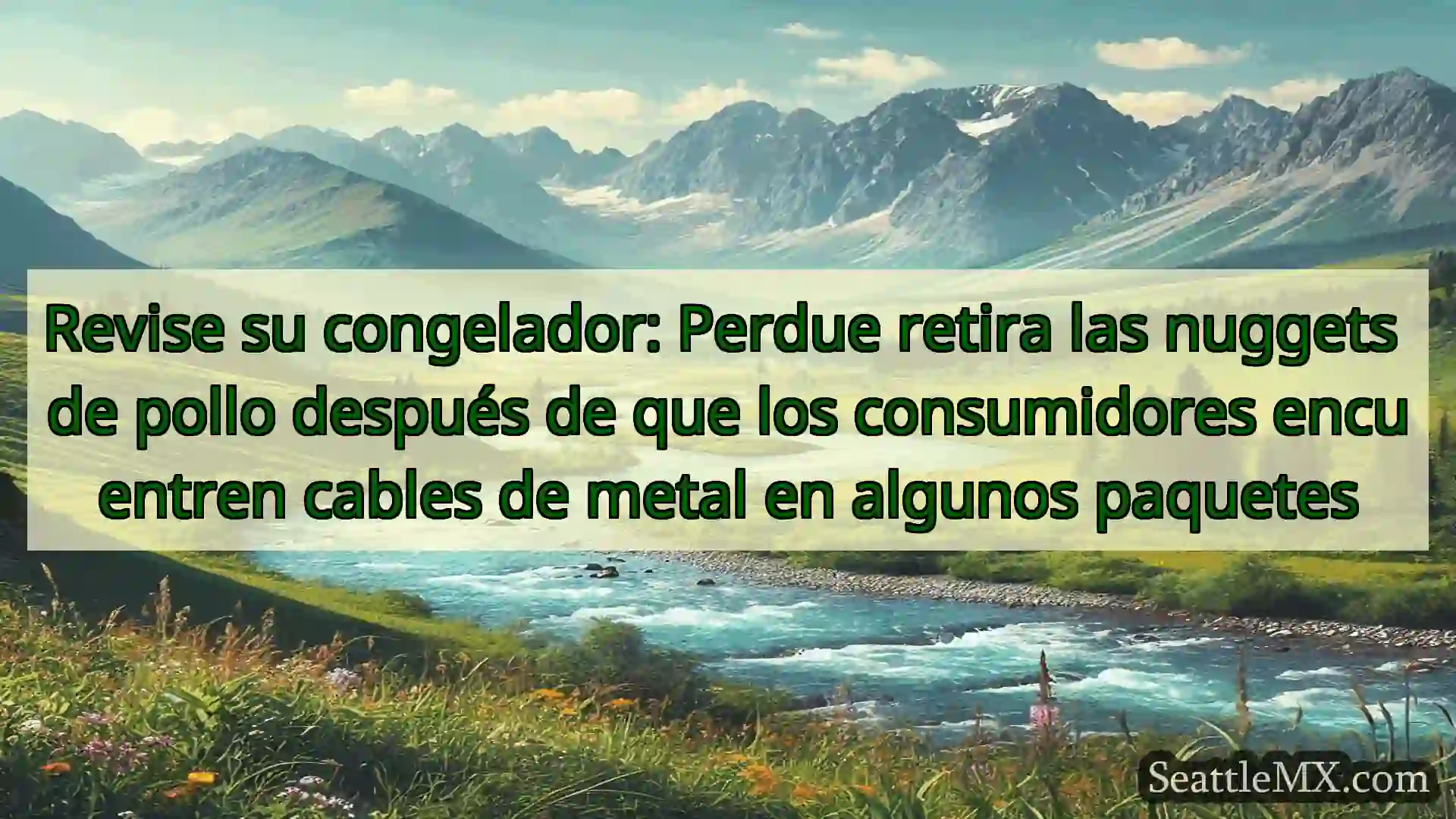 noticias de seattle Revise su congelador: Perdue