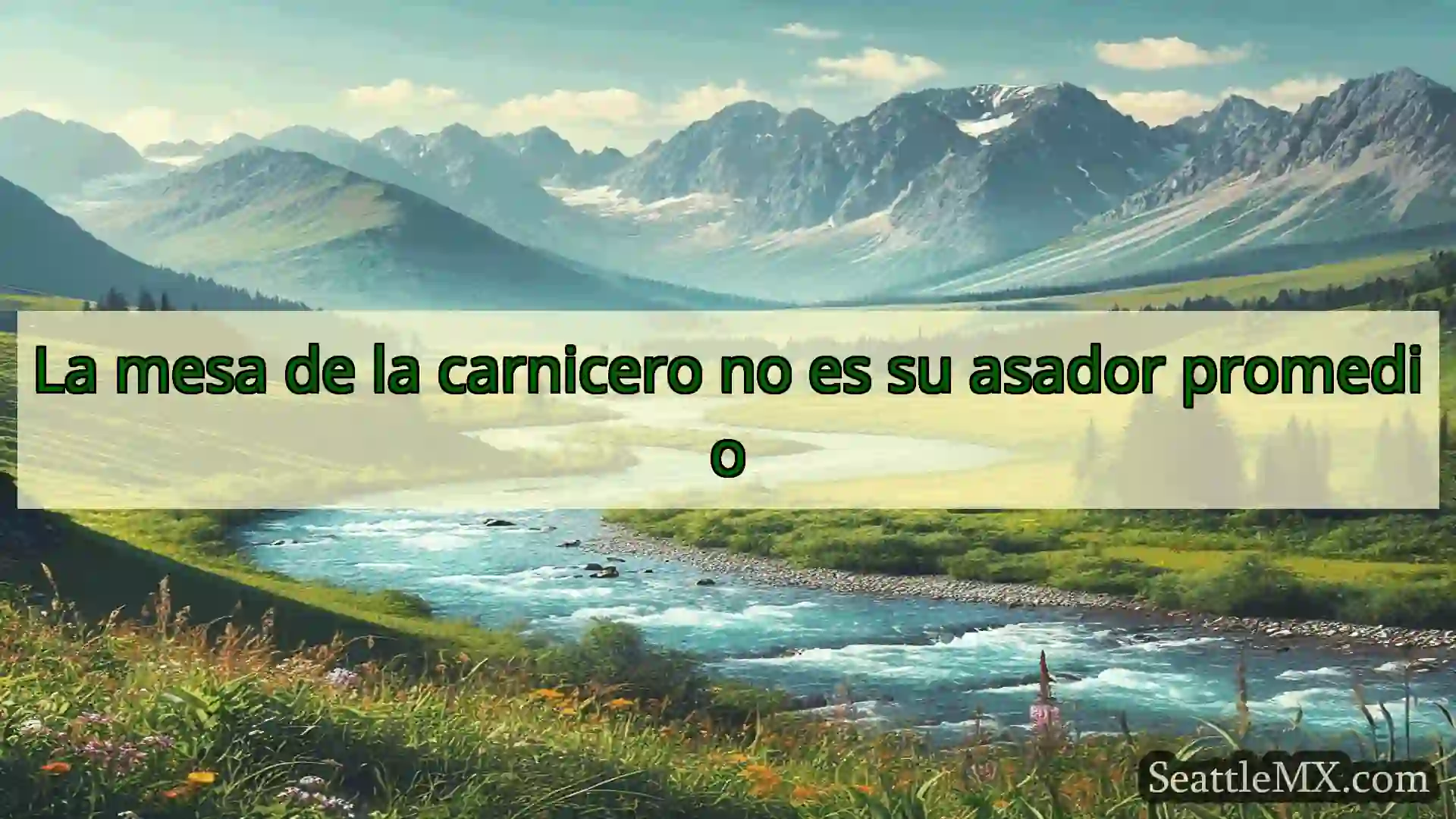 noticias de seattle La mesa de la carnicero no es su