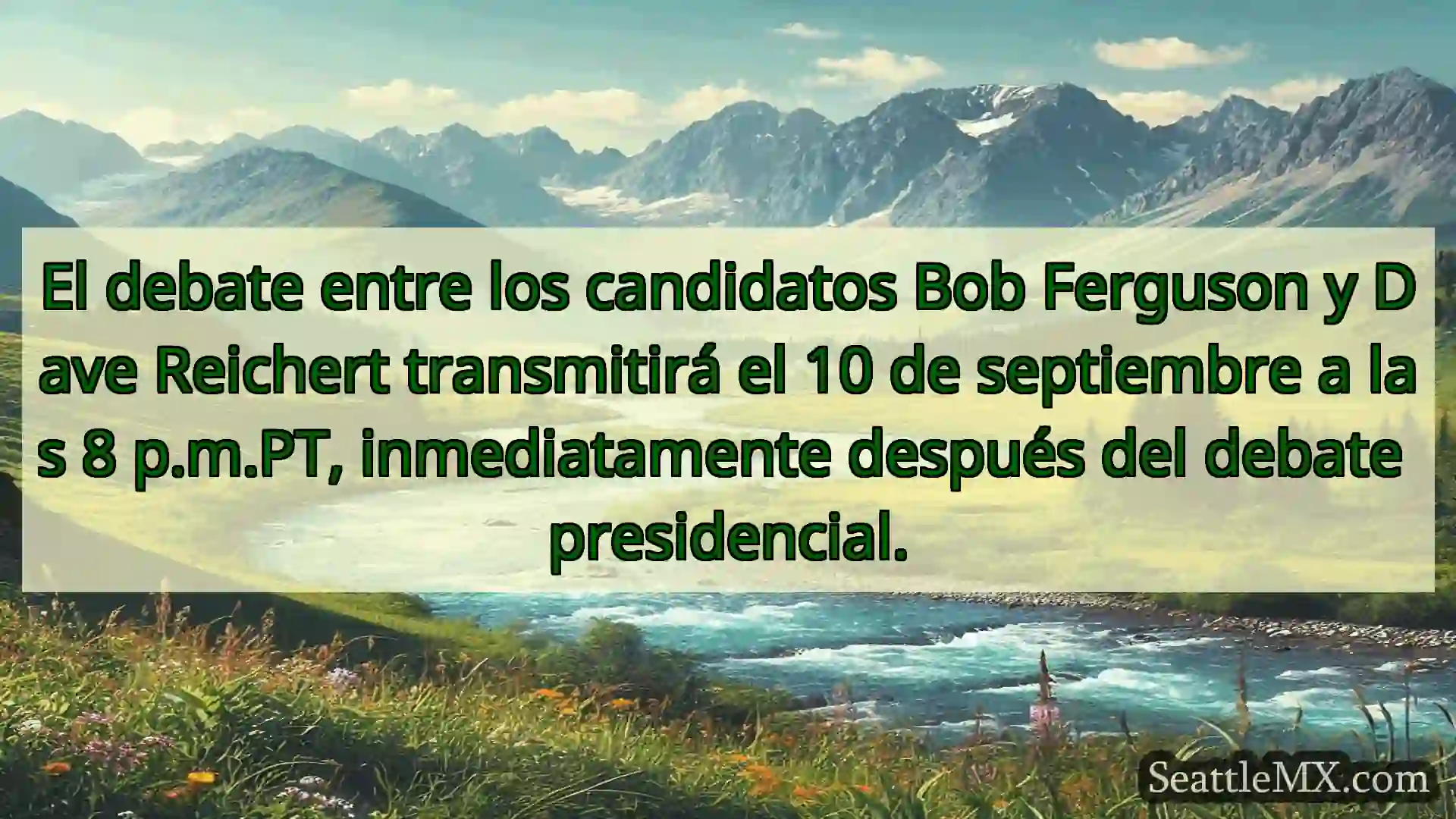 noticias de seattle El debate entre los candidatos Bob