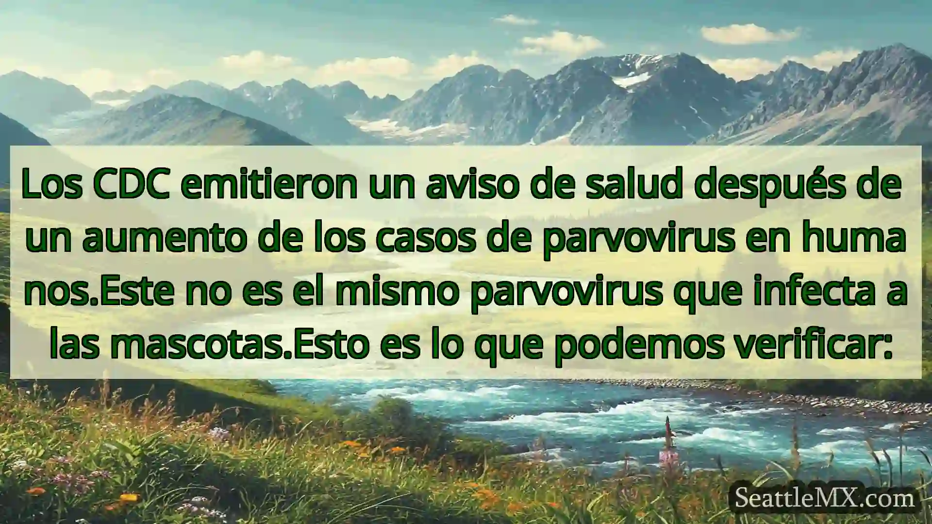 noticias de seattle Los CDC emitieron un aviso de