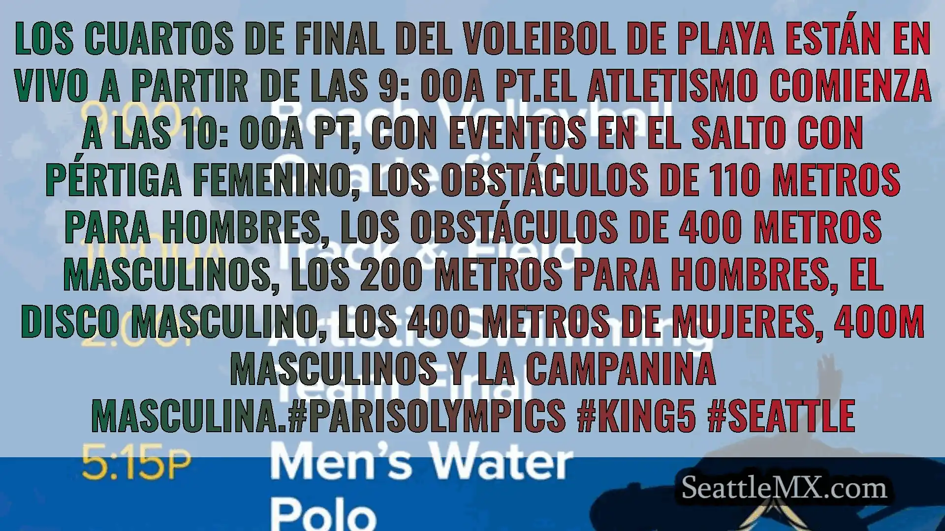 noticias de seattle Los cuartos de final del voleibol
