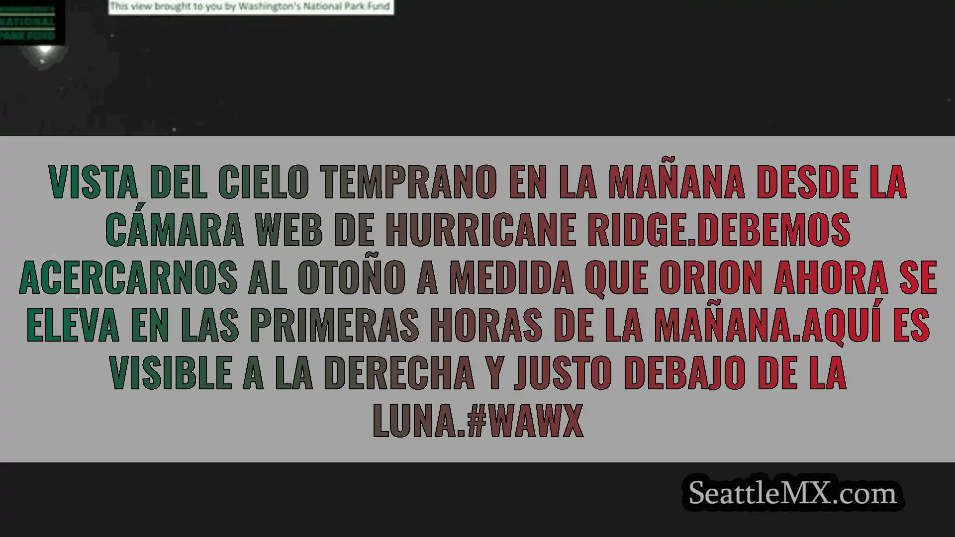 noticias del tiempo en seattle Vista del cielo temprano en la