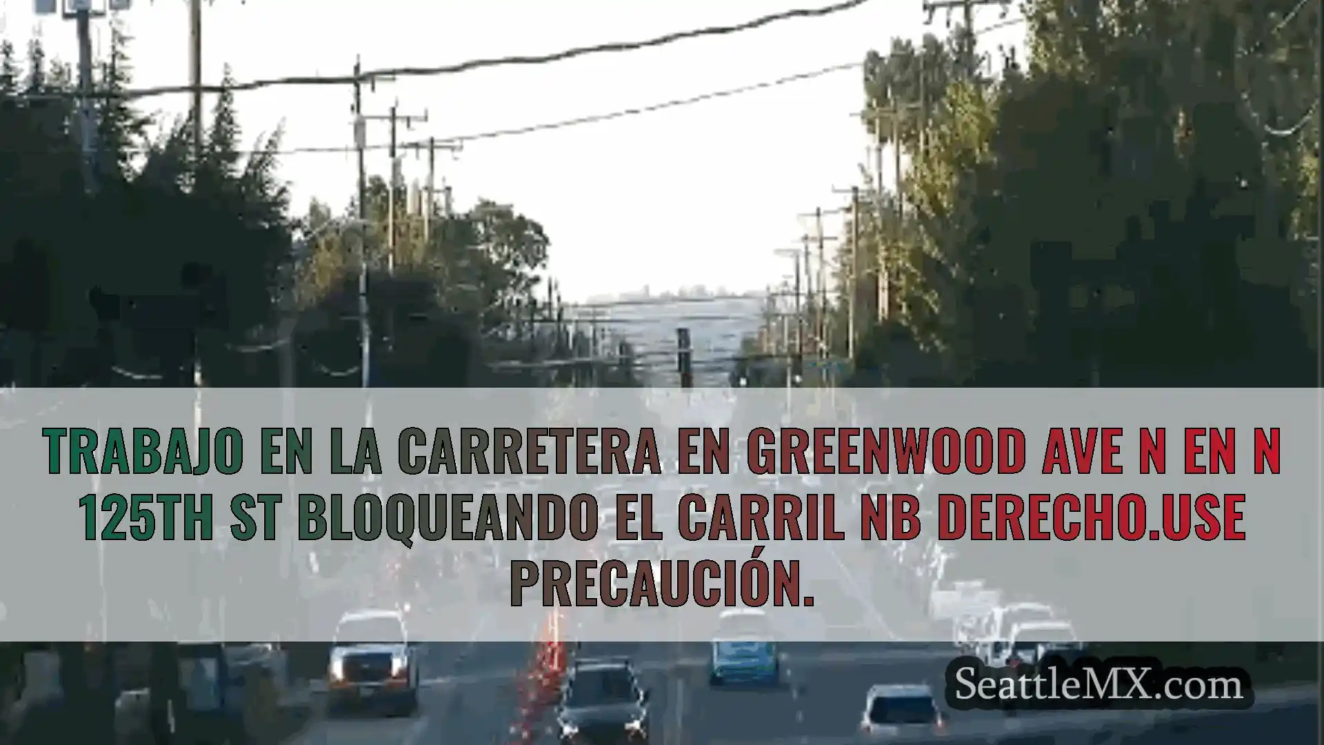 Noticias de transporte de Seattle Trabajo en la carretera en