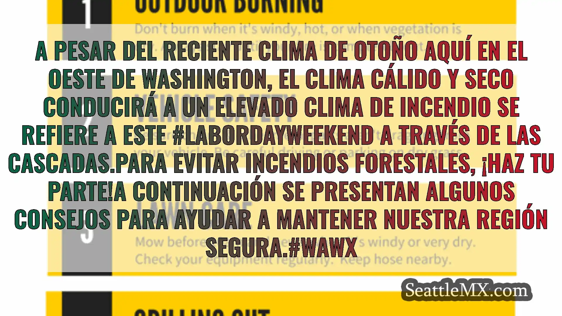 noticias del tiempo en seattle A pesar del reciente clima de